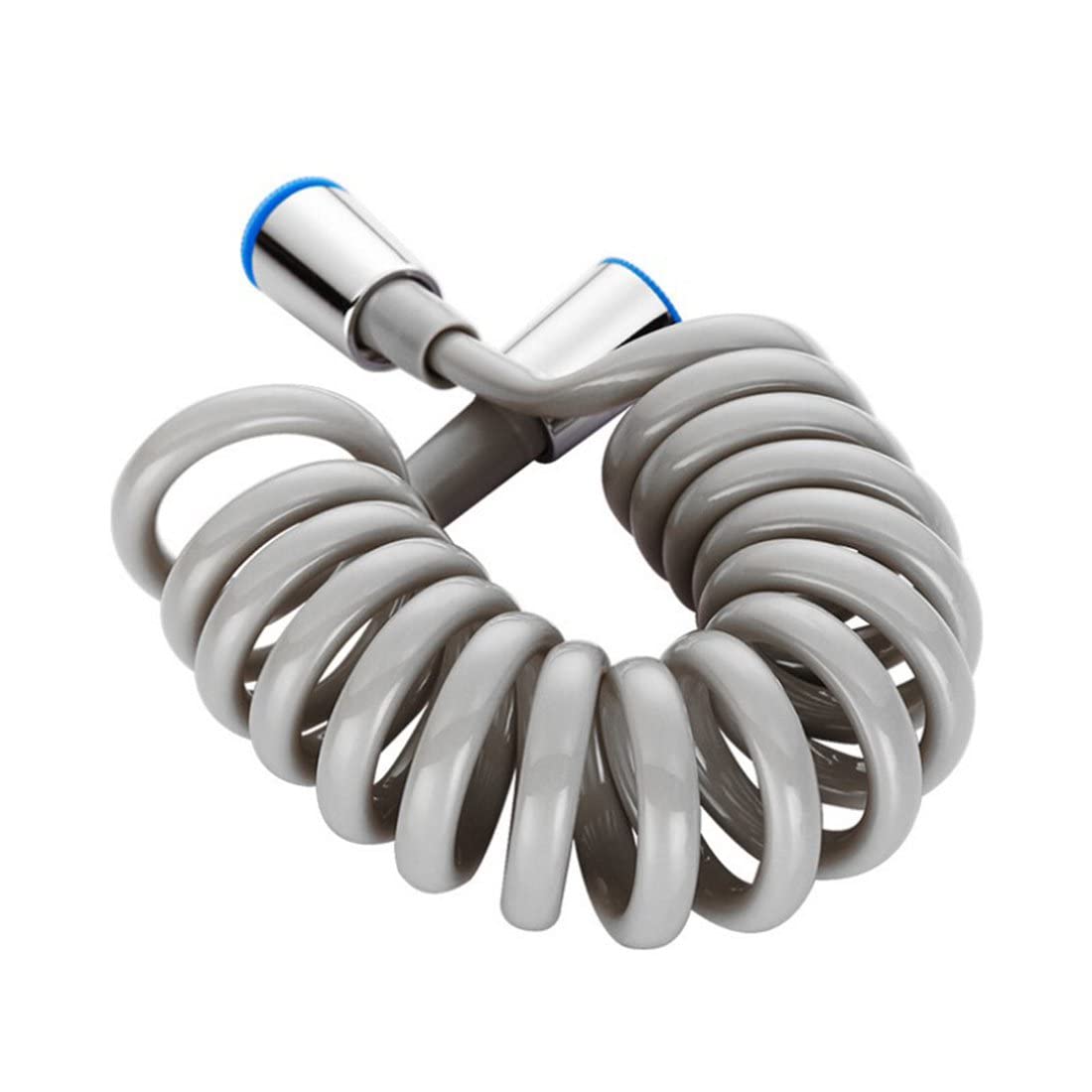 FNSCAR Stainless Steel Spring Shower Hose - Flexible Bidet Sprayer & Toilet Plumbing Hose with Water Nozzle - Perfect for Bathroom, Kitchen, and RV Use - Durable & Leak-Proof Bathroom Accessories