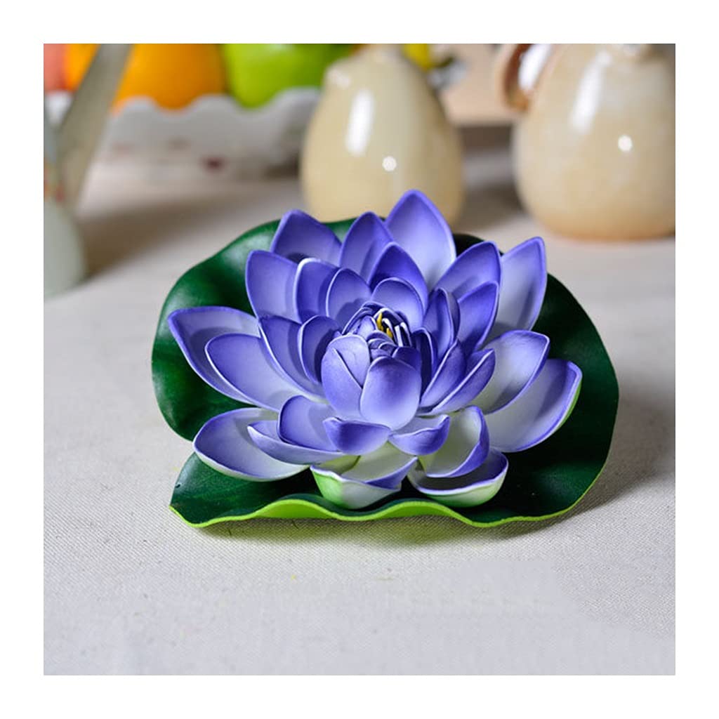 10 Pcs Realistic Artificial Lotus Flowers & Water Lily Pads - Floating Foam Decor for Garden Ponds, Koi Fish Tanks, Aquariums, Wedding Centerpieces & Home Décor - Fake Flowers Bouquet for Indoor/Outdoor Use
