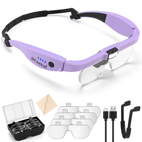 Purple 1x to 5.0x Magnifying Glasses