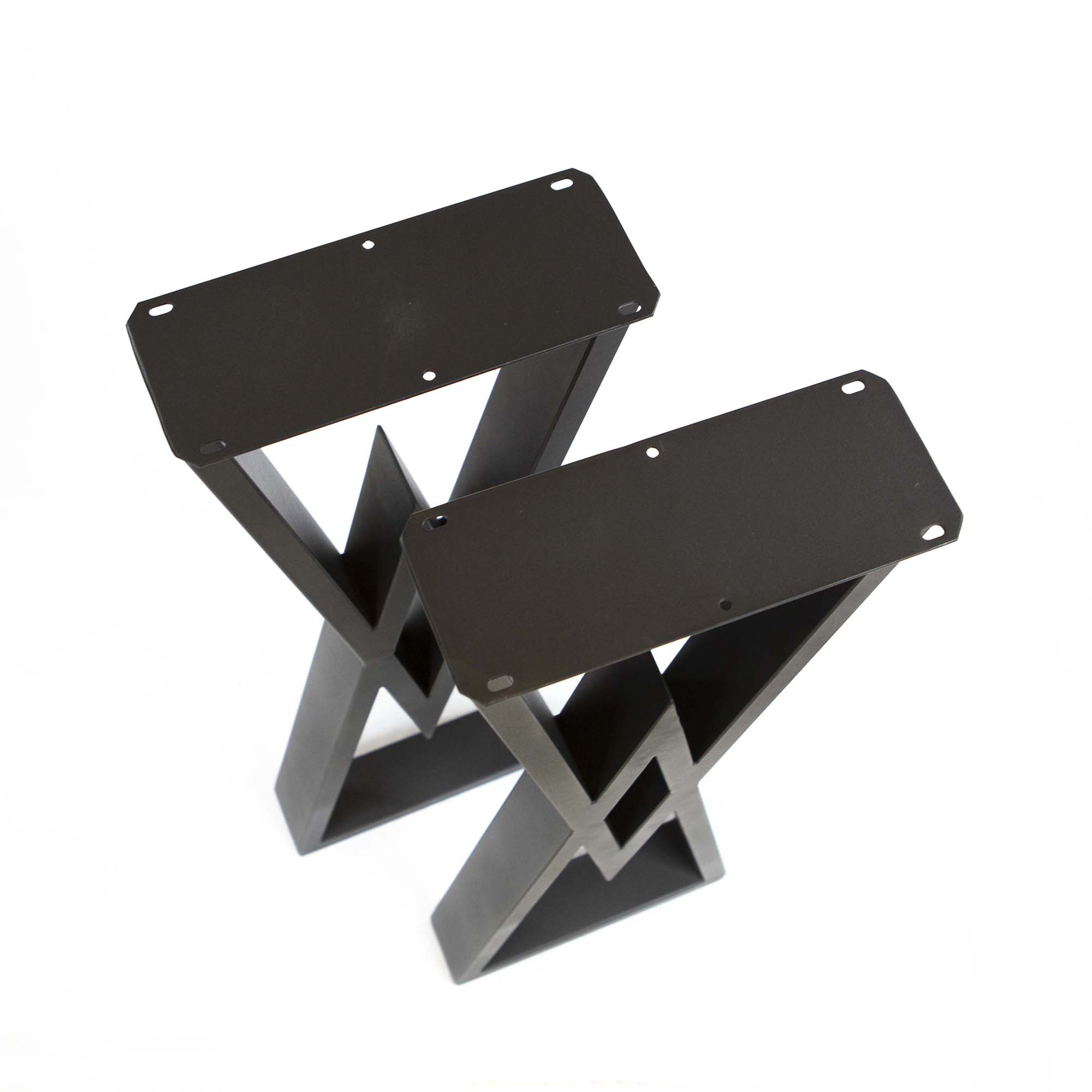 SS670 Console Table Legs 86cm Tall 31cm Wide (1 Pair) - Counter Height Diamond Shape Metal Legs for DIY Furniture, Bar Stools & Home Decor Projects