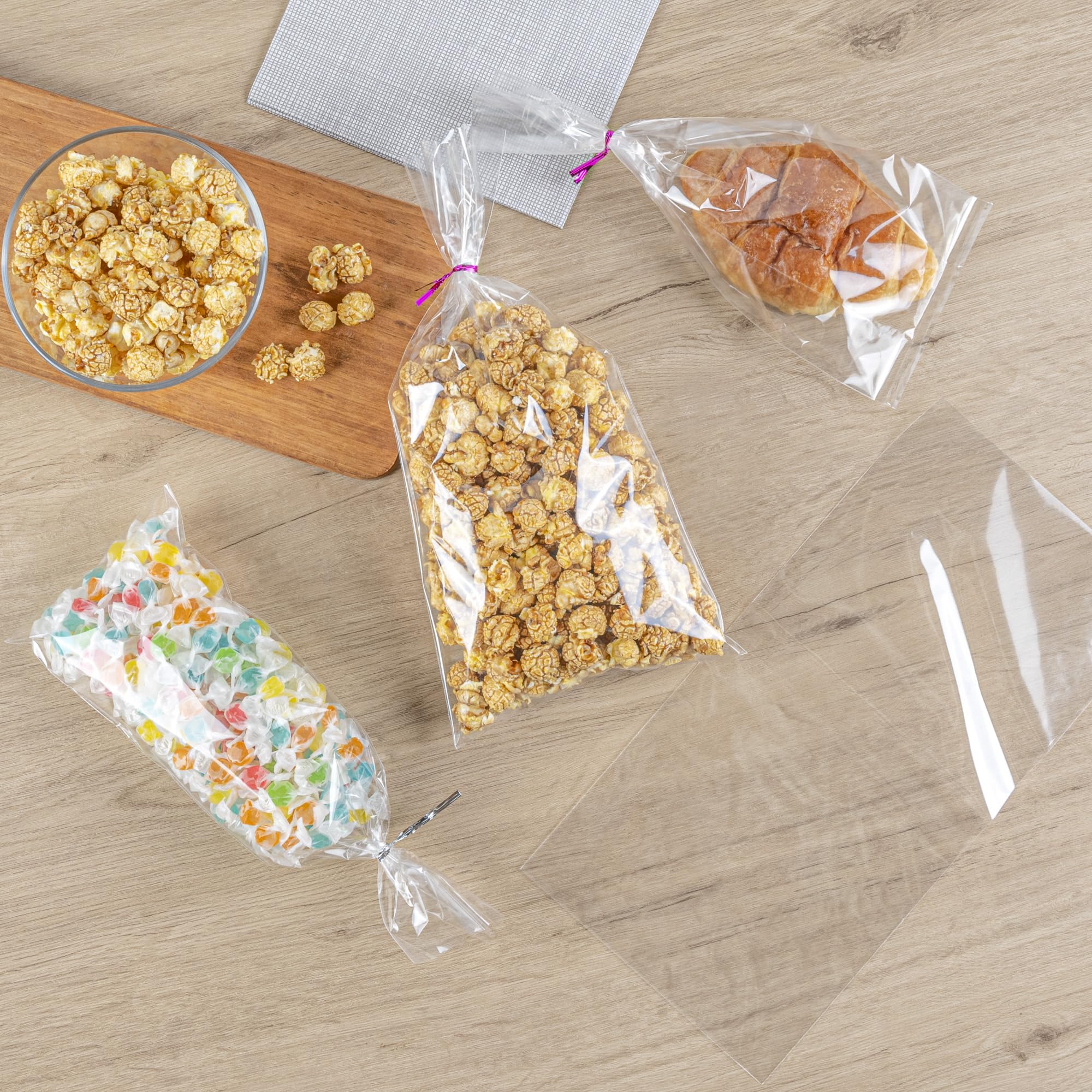 Restaurantware 14x7 Inch Heat Seal Bags - 100 Pack Clear Resealable Plastic Pouches for Snacks, Meals & Food Storage | Recyclable, No Flap Design | Perfect for Restaurants, Catering & Home Meal Prep