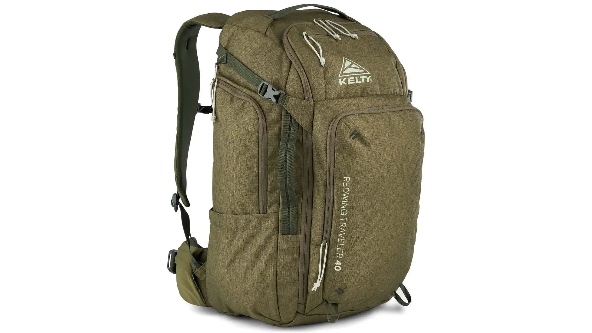 Kelty Redwing Traveler 40 Backpack - Lightweight Hiking & Travel Backpack for Men & Women, Durable 40L Capacity, Burnt Olive Color - Perfect for Camping, Backpacking & Outdoor Adventures