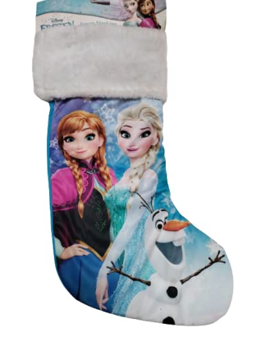 Elsa & Anna Frozen Christmas Stocking - Large Holiday Stocking for Gifts & Decor - Perfect for Christmas Decorations, Gift Exchange & Disney Frozen Fans