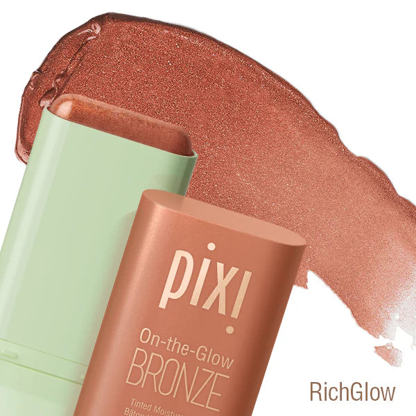Pixi On the Glow Bronzer Stick - Natural Glow Makeup for Contouring & Highlighting - Perfect for Everyday Wear & Travel