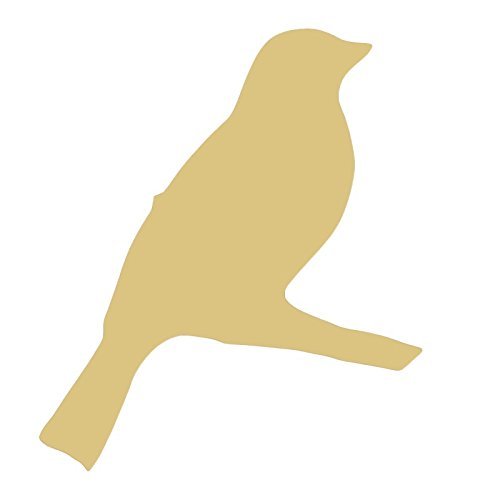 Bird on Branch Wood Cutout - 6