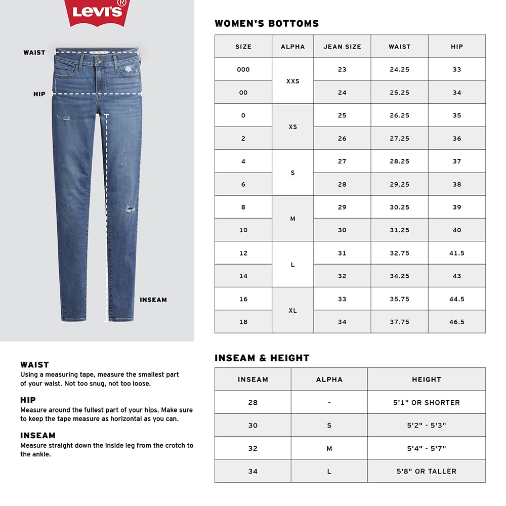 Levi's Women's Superlow Jeans - Classic Slim Fit Stretch Denim Pants for Casual Wear & Everyday Outfits | Perfect for Work, Shopping & Weekend Activities