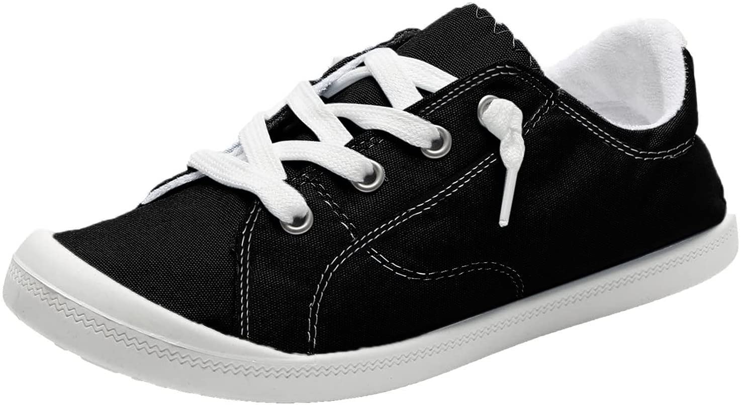 Women's Casual Lightweight Breathable Flat Shoes - Elegant Lace-Up Running Shoes for Women | Comfortable Everyday Walking & Jogging Shoes | Perfect for Gym, Workout, Travel & Daily Wear
