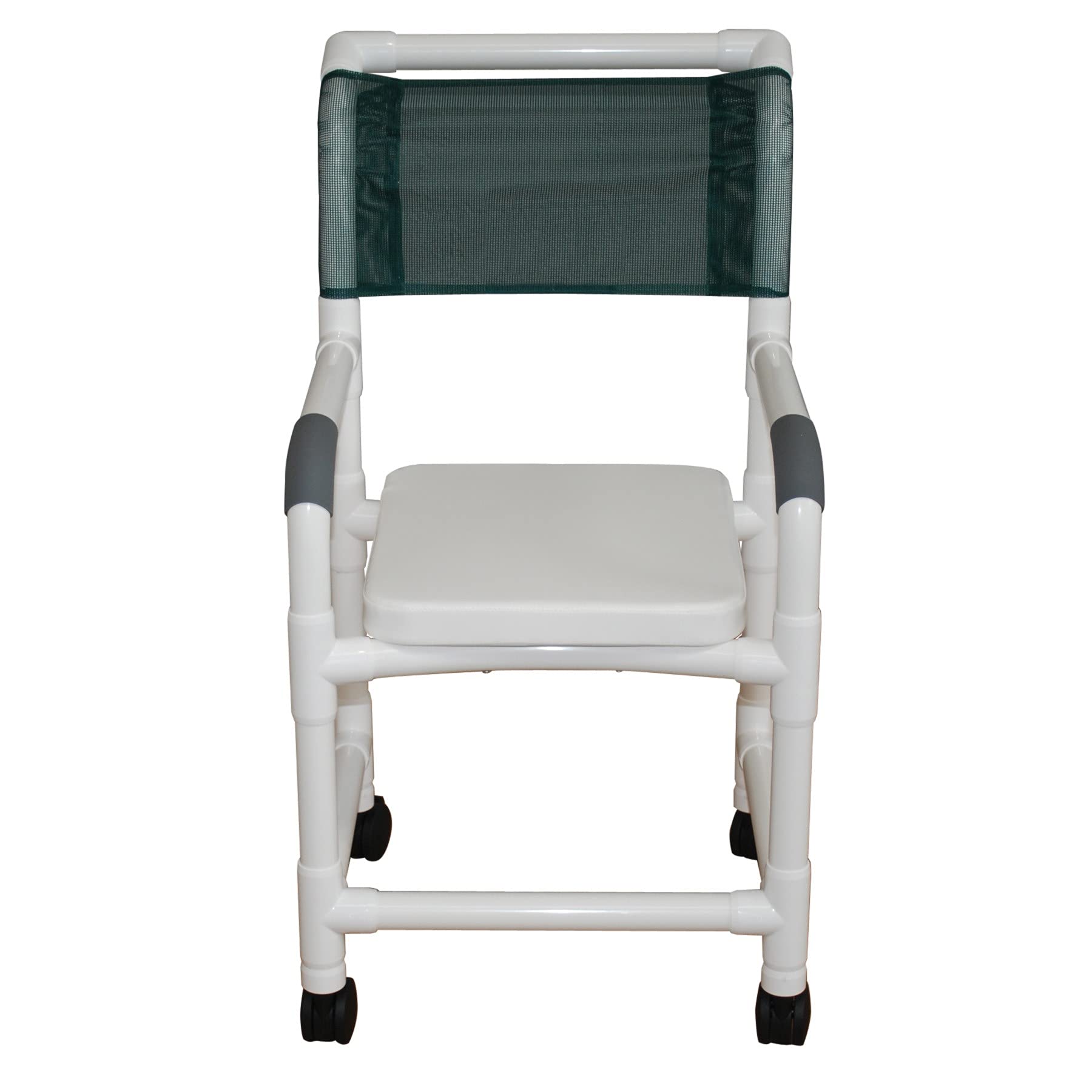 MJM International 118-3TW-SSC Standard Shower Chair with Complete Soft Seat - No Commode Opening - Royal Blue/Forest Green/Mauve - Safe Bathroom Seating for Elderly & Disabled - Ideal for Shower Safety & Home Care Use