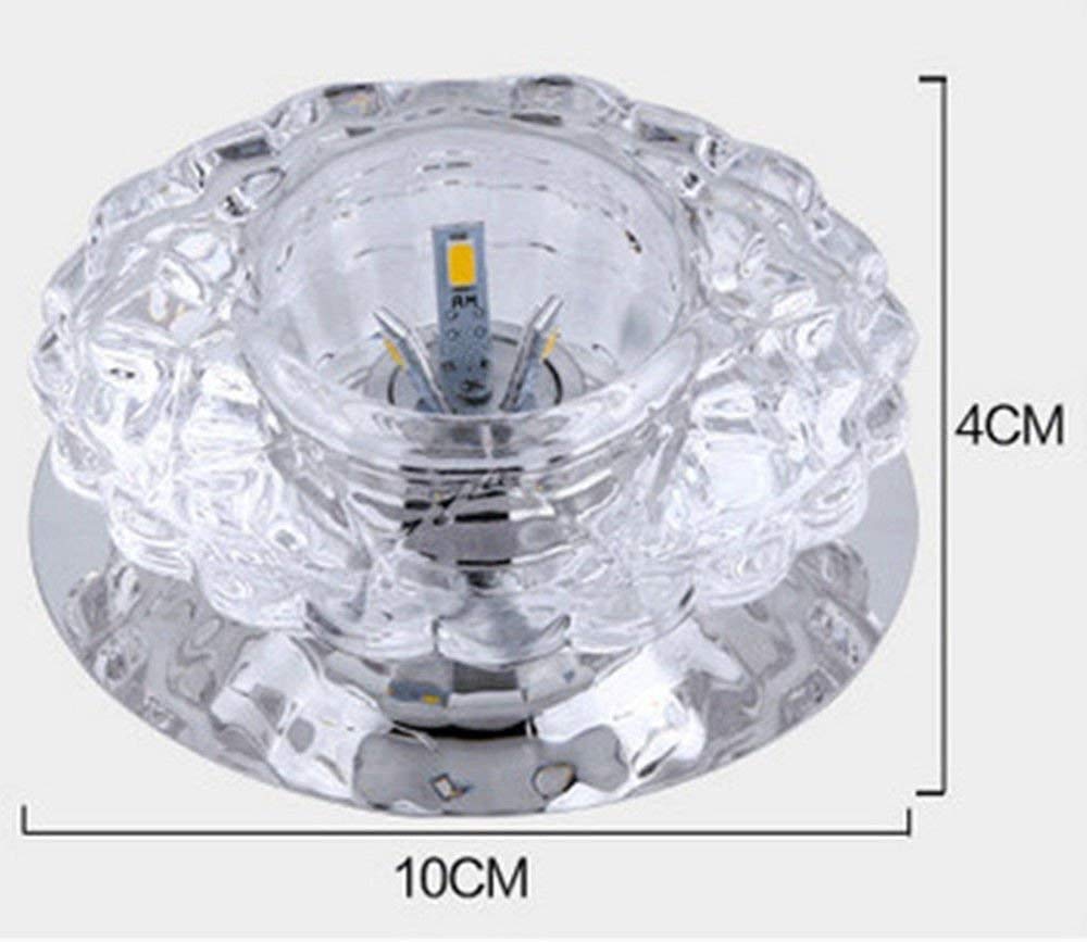 SXNING 3W LED Ceiling Light - Crystal Chandelier for Living Room, Corridor & Aisle - Warm White Lighting - Perfect for Home, Hotel & Office Decor