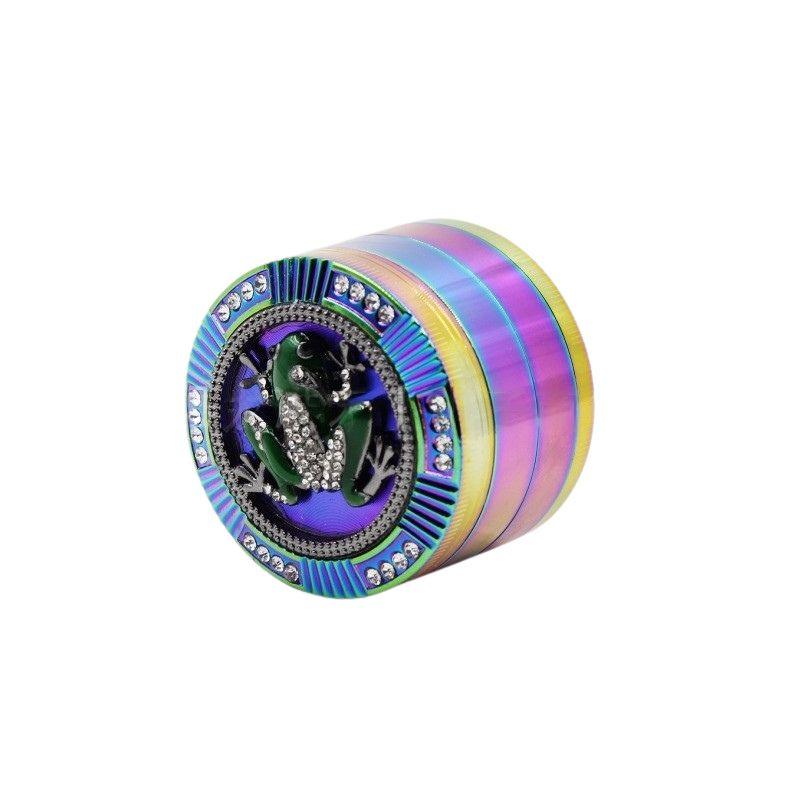 Premium 4-Layer Animal Design Tobacco Grinder - 63mm & 52mm Rainbow Zinc Alloy Herb Crusher for Weed, Spices, and Herbs - Perfect for Home Use, Travel, and Outdoor Activities