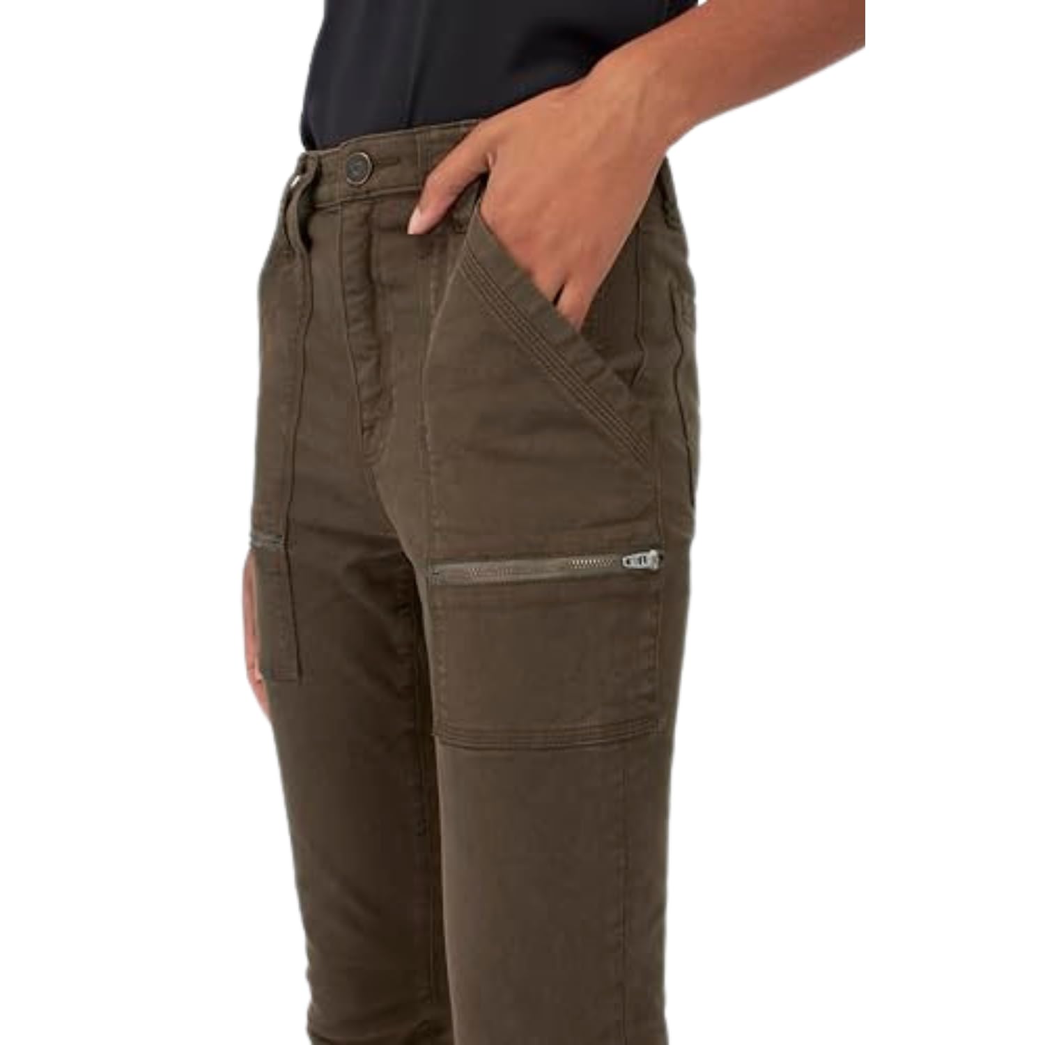 Joie Women's Park Skinny Pants - Stretch Comfort Fit High Waisted Trousers for Work, Travel & Casual Outfits | Office Wear, Weekend Style & Everyday Fashion
