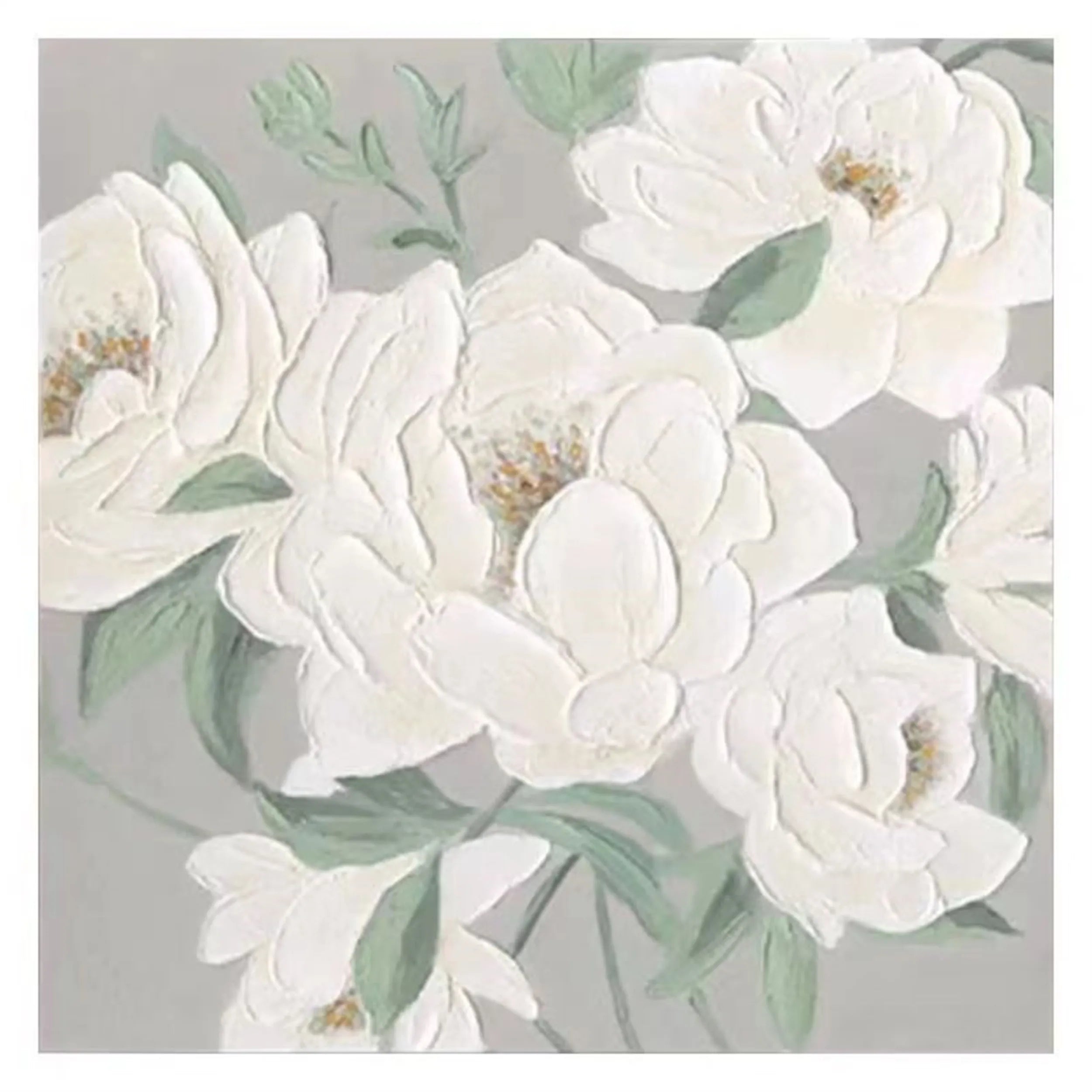 Beautiful Flower and Tree Painting #FT060 - Handmade Canvas Art for Home Decor, Living Room, Bedroom & Office Wall