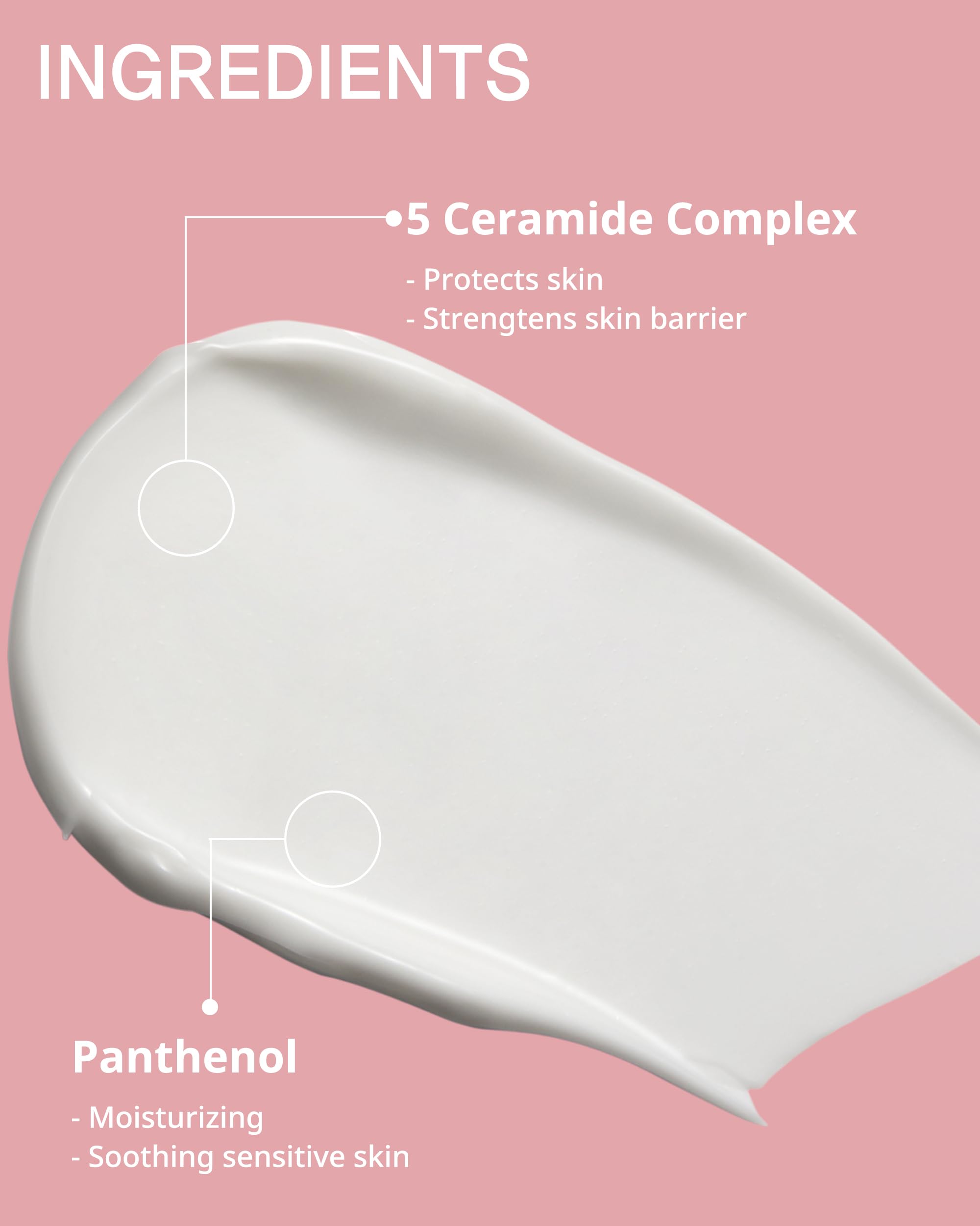 Ceramide Deep Moisture Facial Cream for Dry & Rough Skin - Hydrating Face Moisturizer to Soften & Glow - Fragrance-Free, Irritation Relief with Fresh Citrus Scent, 1.69 oz - Perfect for Nighttime Skincare & Daily Hydration Routine