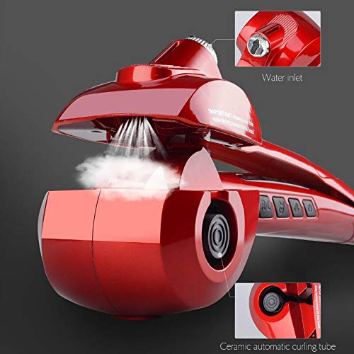 Automatic Steam Ceramic Hair Curler with Rotating Wand & Spray Steamer - Spiral Curling Iron for Effortless Styling | Perfect for Salon-Quality Waves at Home, Parties & Special Occasions
