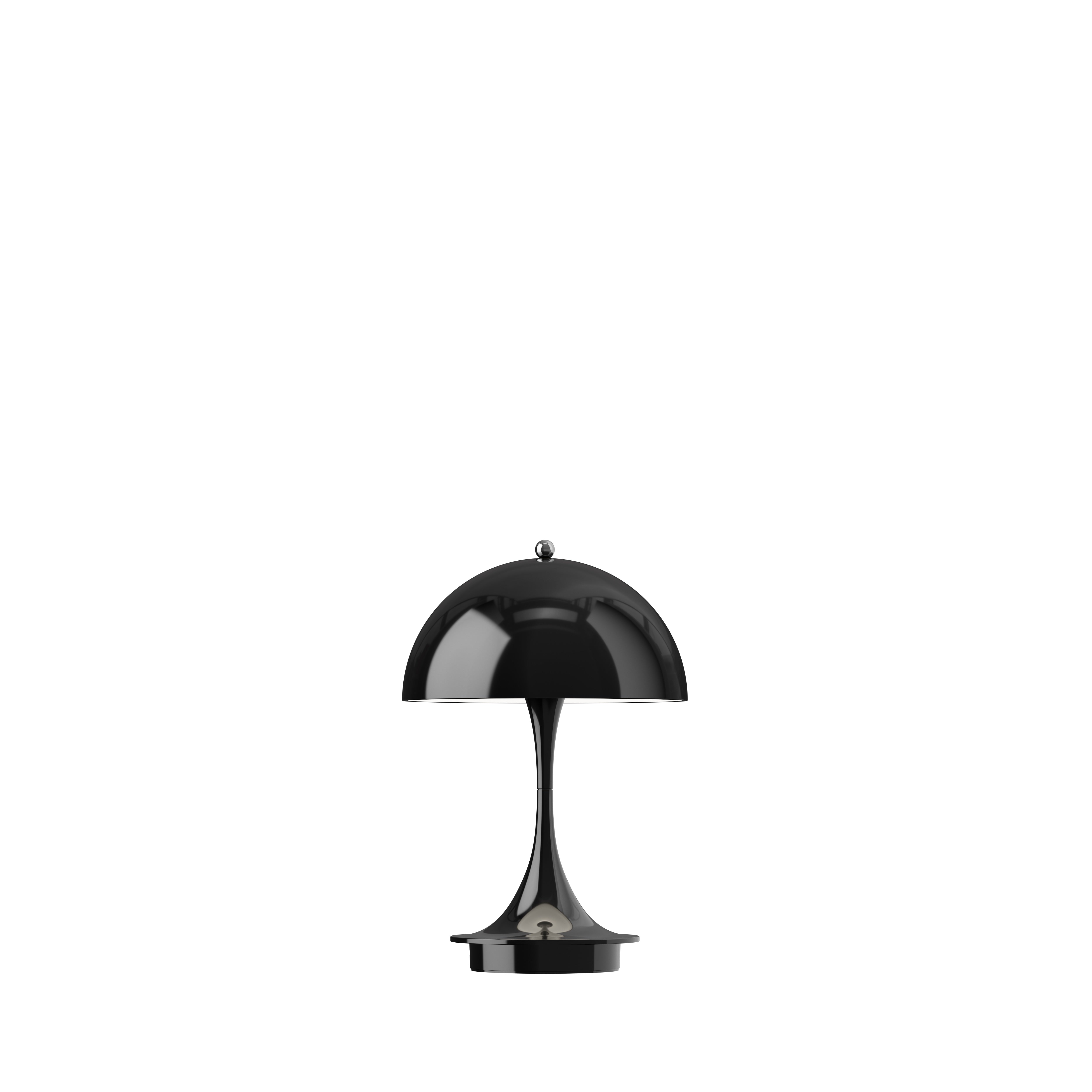 Panthella 160 Portable Table Lamp - Modern LED Desk Light for Bedroom, Living Room & Office - Dimmable Nightstand Lamp with USB Charging Port