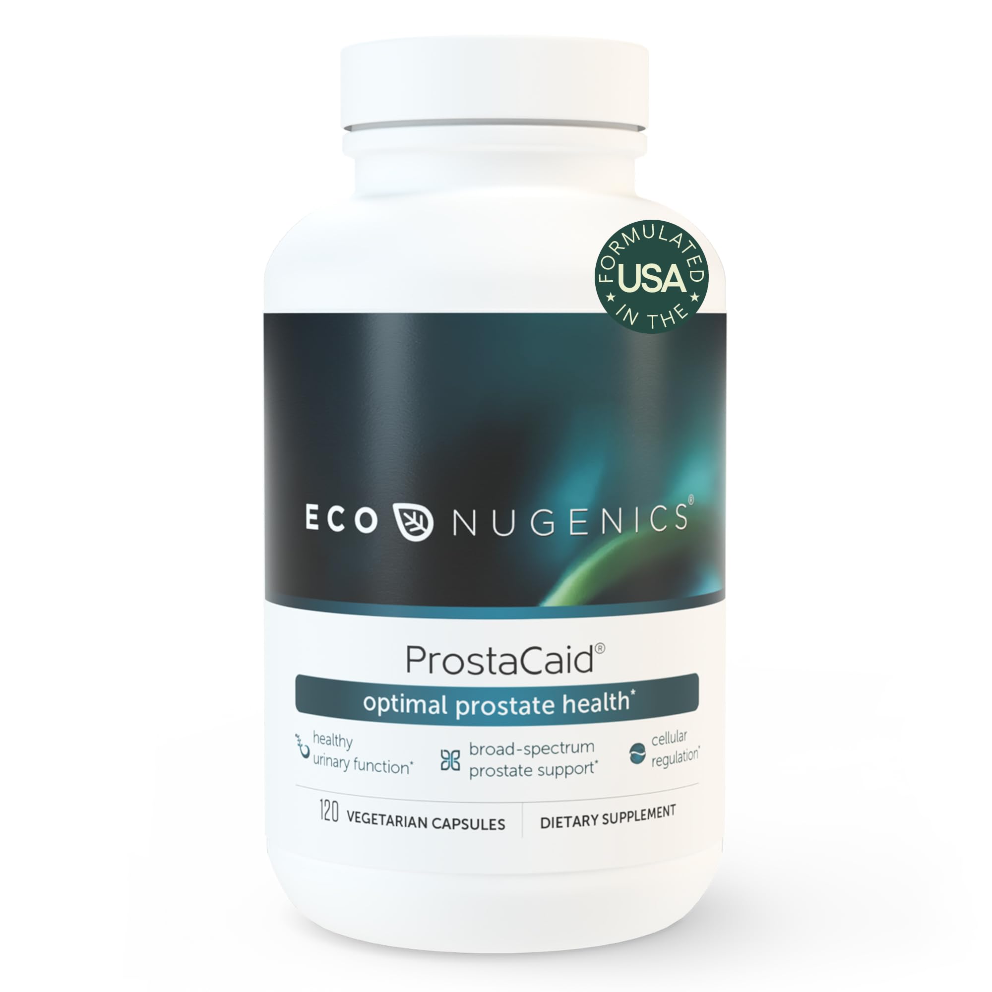 EcoNugenics ProstaCaid – Premium Prostate Health Supplement for Men with Saw Palmetto, Berberine, Turmeric BCM-95, Quercetin & DIM – Supports Urinary Function, Detox & Immune Health – 120 Capsules – Ideal for Active Men & Seniors