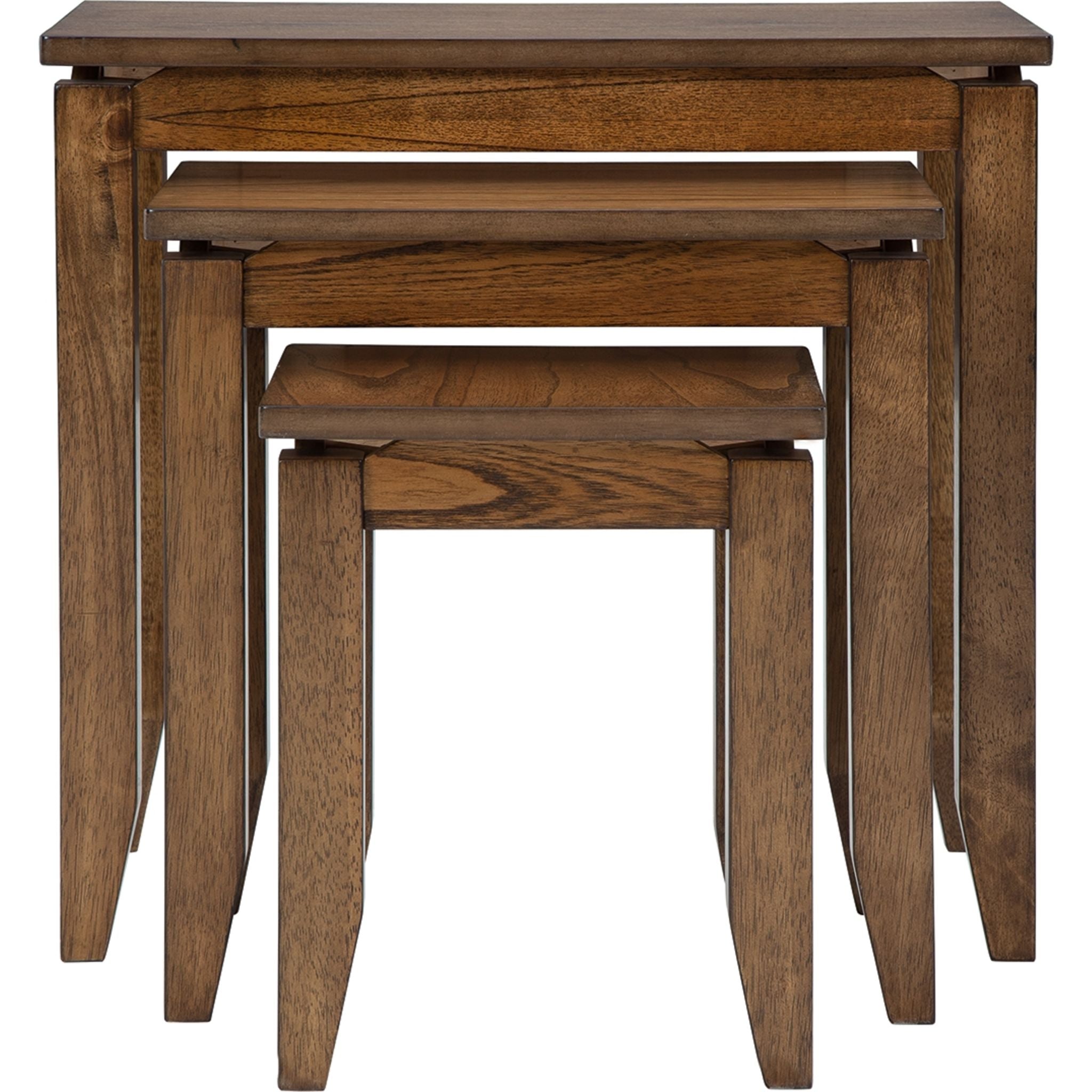 Brentmond 3-Piece Brown Wooden Accent Table Set - Perfect for Living Room, Bedroom, or Entryway Decor
