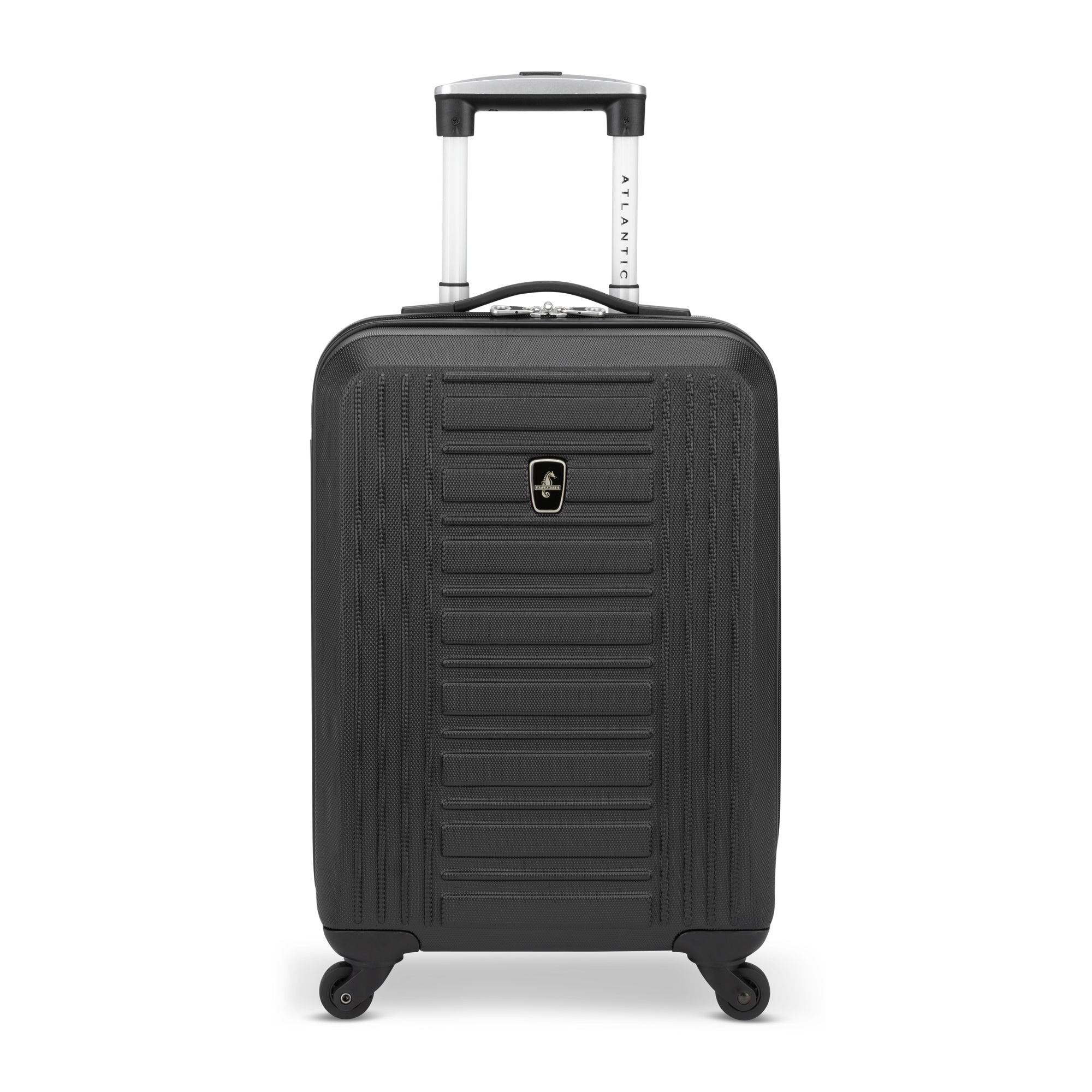 Atlantic Acclaim II 3-Piece Luggage Set - Lightweight Spinner Suitcase with TSA Lock, Durable Hardshell Carry On & Checked Bags (Black) - Perfect for Business Travel, Family Vacations & International Trips