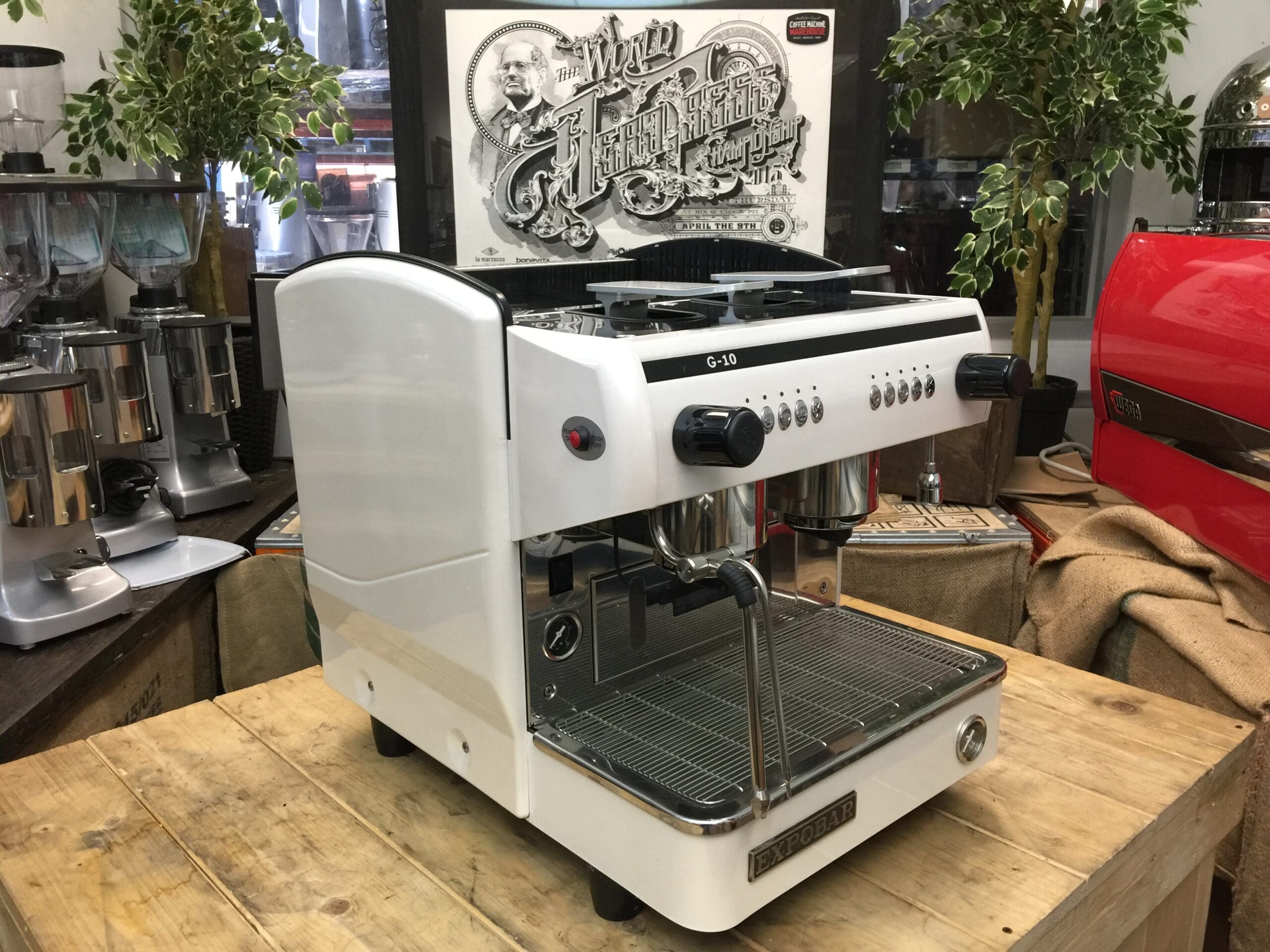 Expobar G10 Compact 2 Group Capsule Coffee Machine in White - Perfect for Cafes, Offices & Home Baristas