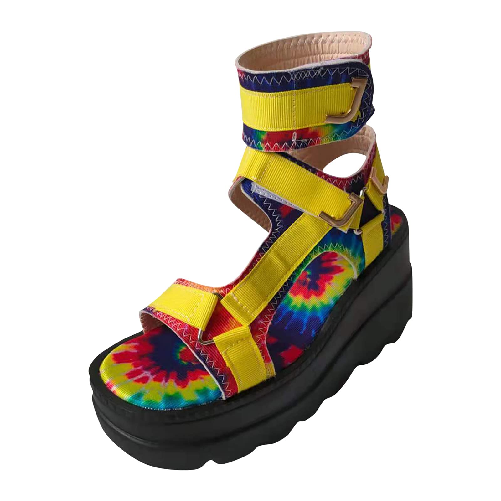 Aunimeifly Women's Fashion Wedge Sandals 2022 - Comfortable Open Toe Platform Sandals with Soft Sole for Walking, Beach & Summer Outfits | Perfect for Vacation, Casual Wear & Outdoor Activities