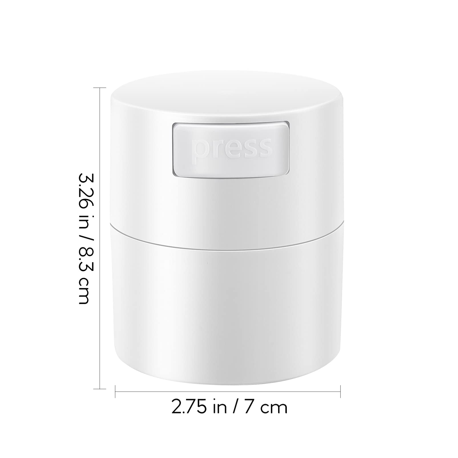 Beaupretty Eyelash Extension Glue Storage Container - Sealed Lash Adhesive Jar for Professional Eyelash Extensions, White - Perfect for Salon Use & DIY Lash Application at Home