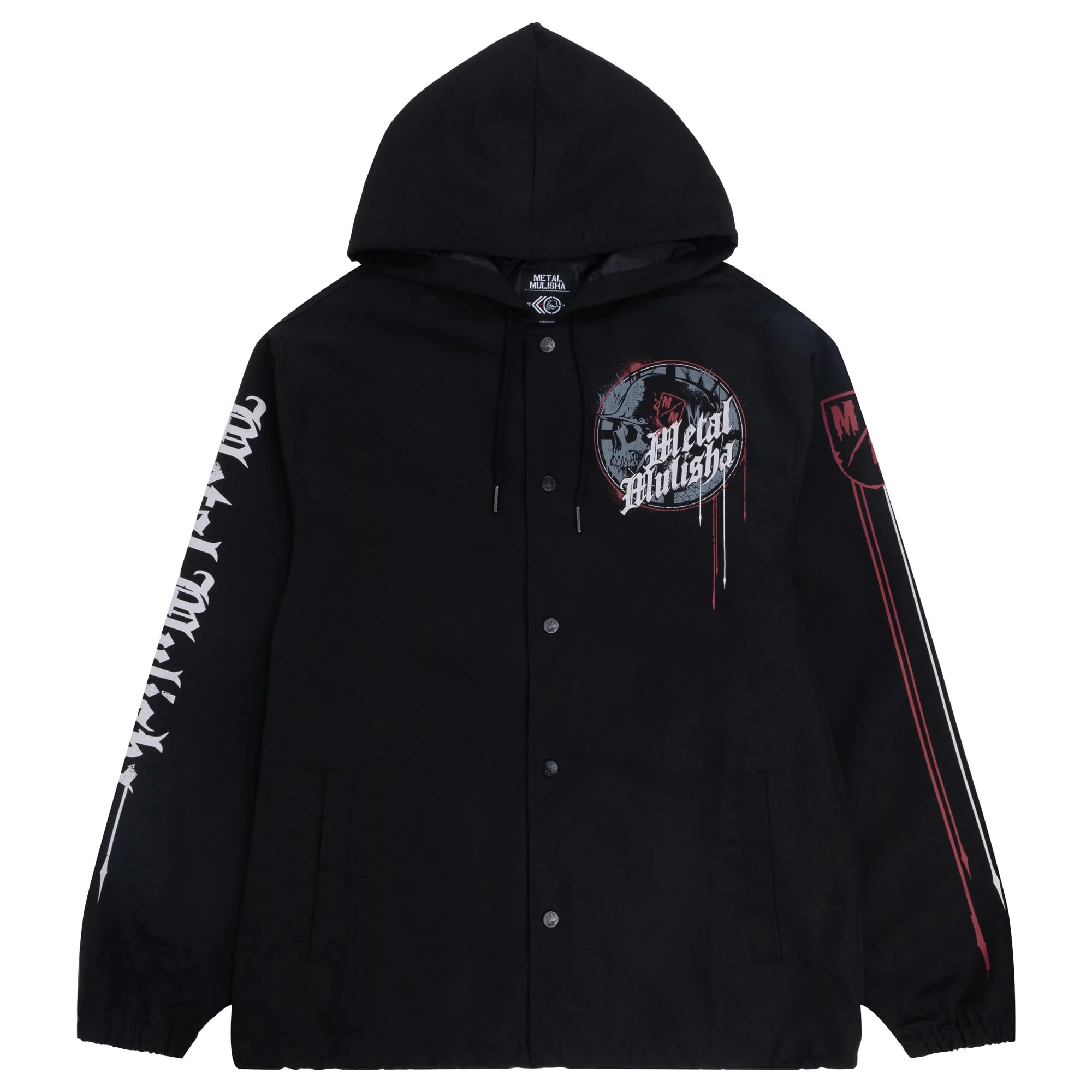 Metal Mulisha Nerve Coaches Jacket - Men's Stylish Motorcycle Riding Windbreaker for Bikers & Outdoor Adventures