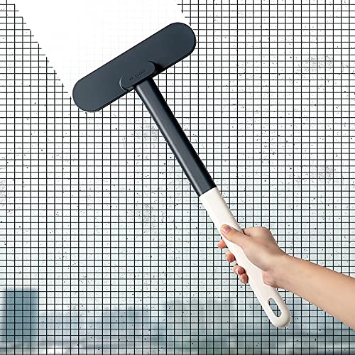 **Long Handle Window Screen Cleaning Brush - Mesh Screen Cleaner & Glass Washing Tool for Cars and Modern Windows - Perfect for Home, Office, and Vehicle Use (Orange)**
