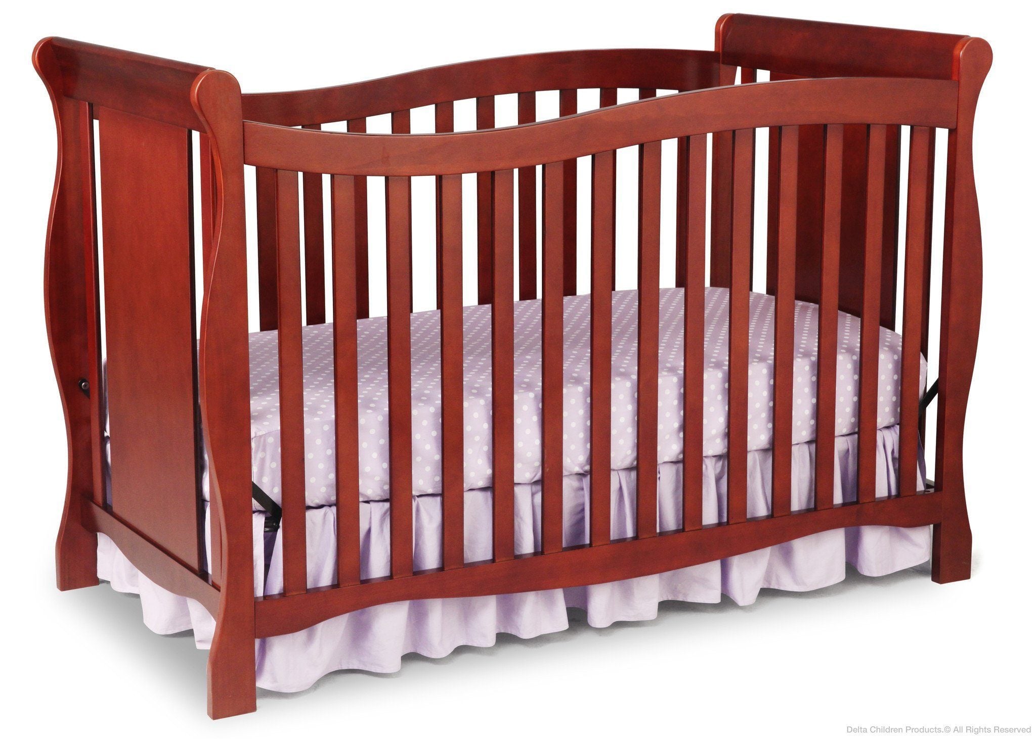 Brookside 4-in-1 Convertible Baby Crib - White Nursery Furniture for Newborn to Toddler Bed | Perfect for Modern Nursery, Bedroom & Daycare Use