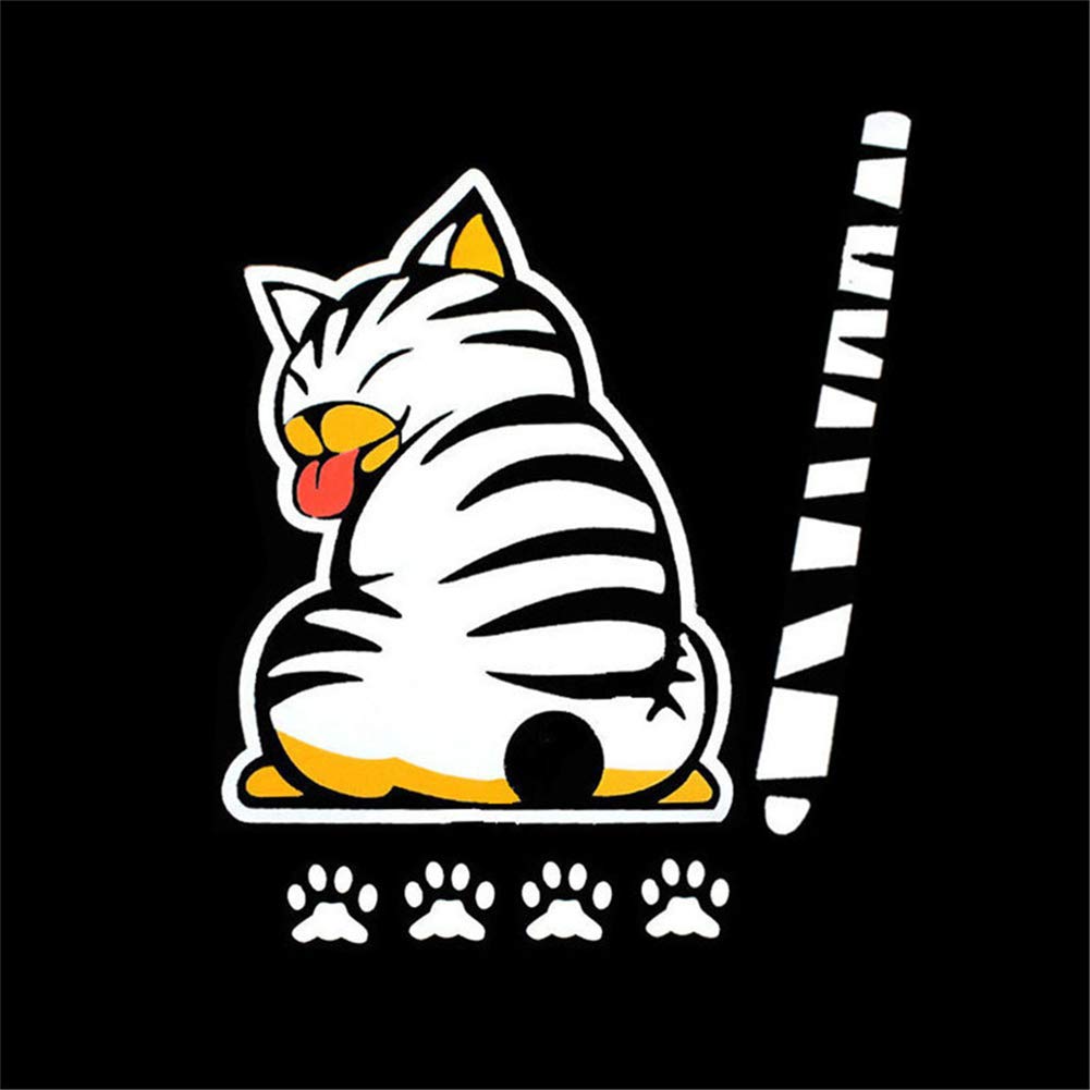 3D Creative Cat Wagging Tail Car Wiper Sticker - Funny Cartoon Windshield Decoration for Rear Window & Auto Glass - Perfect for Car Enthusiasts & Pet Lovers (Great for Gifts, Car Shows & Personalizing Your Vehicle)