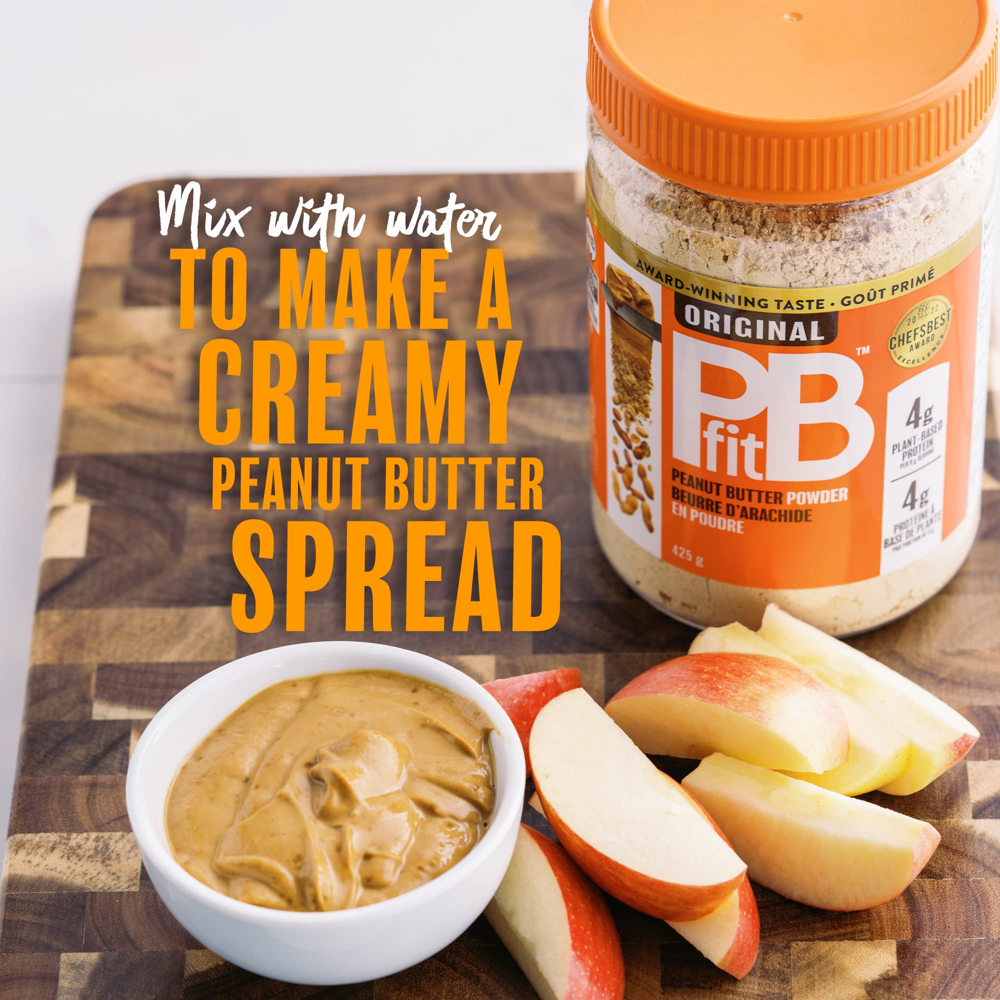 PBfit All-Natural Peanut Butter Powder | 100% Real Roasted Pressed Peanuts | Low Fat High Protein Powder (4g Protein per Serving) | 15oz (425g) | Perfect for Smoothies, Baking & Protein Shakes