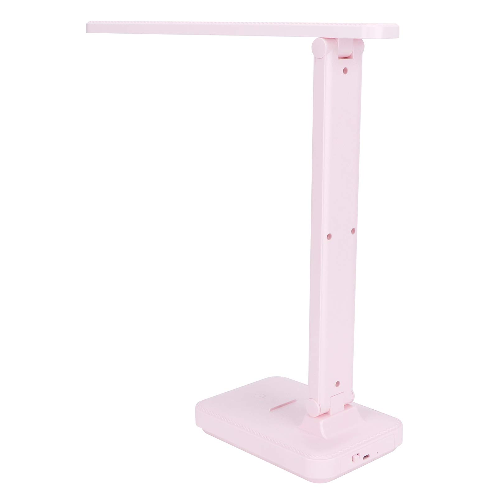 Foldable USB LED Desk Lamp - Eye-Protecting Full Spectrum Touch Dimmable Table Light (Pink) | Perfect for Home Office, Study, Reading & Nightstand Use