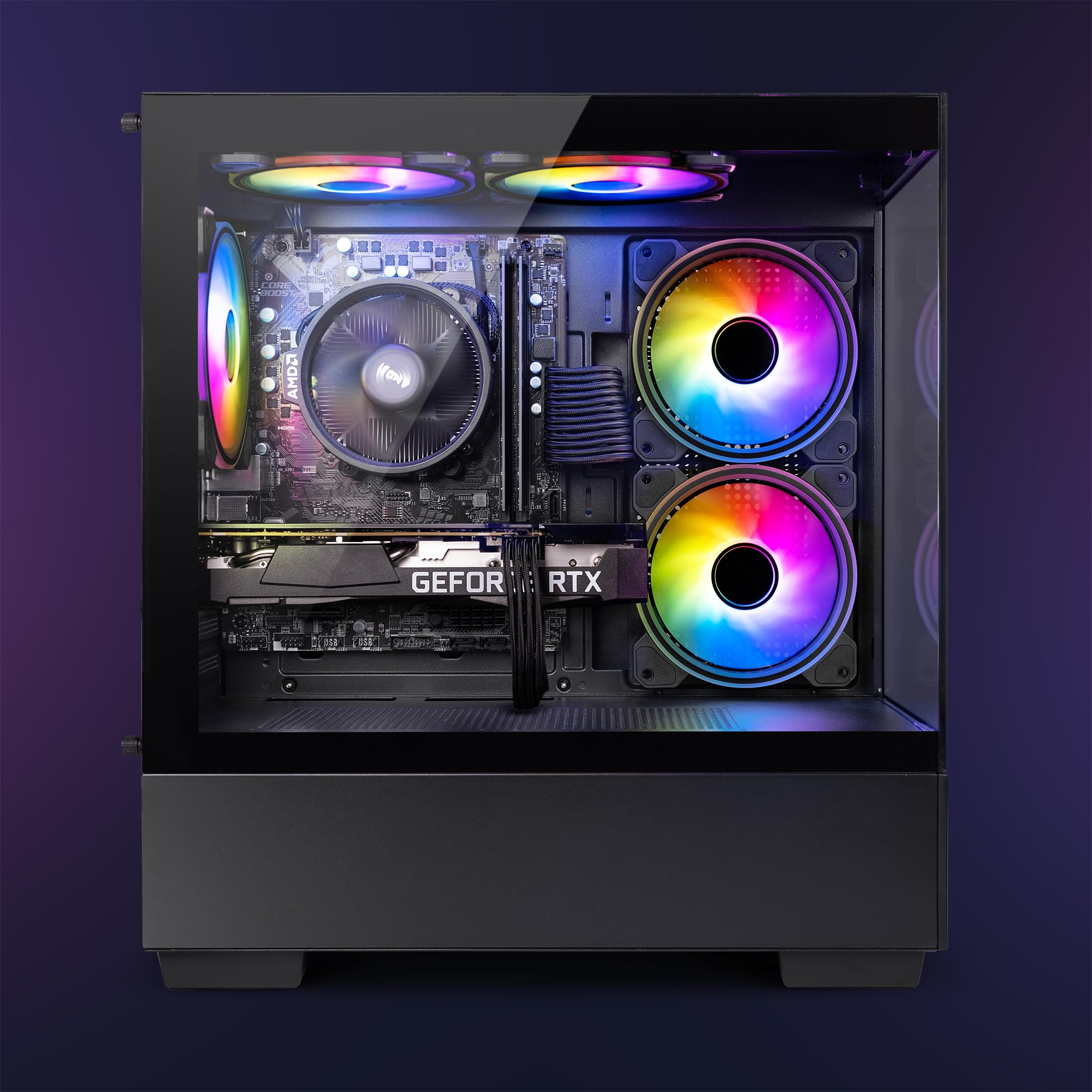 VIBOX V-193 Gaming PC - AMD Ryzen 5 4500 4.1GHz, NVIDIA RTX 3060 12GB, 16GB RAM, 1TB SSD, Windows 11, WiFi - Perfect for Esports, Streaming & High-End Gaming