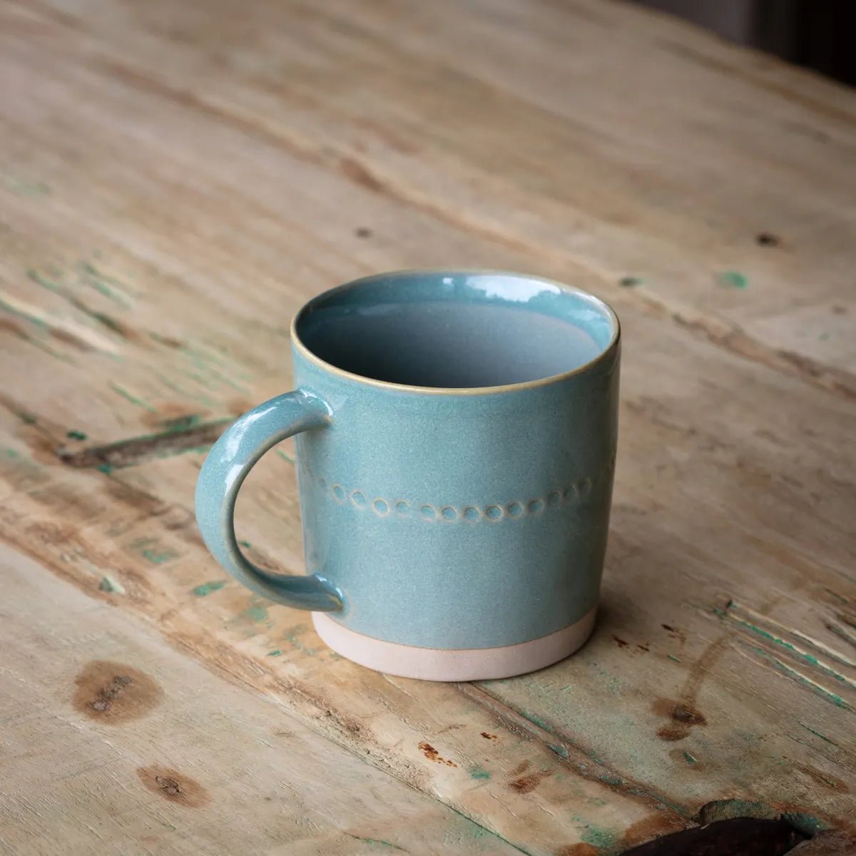 Premium Araucana Green Coffee Mug Set - 4-Piece Ceramic Tea & Espresso Cups - Perfect for Home, Office & Gifts
