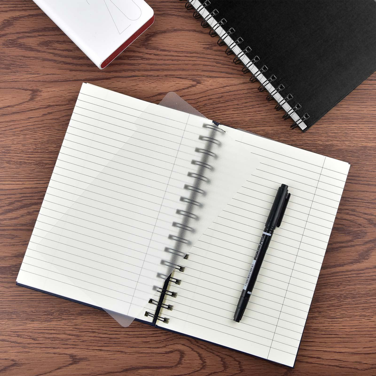 Coopay 4-Pack A5 Hardcover Spiral Notebooks - College Ruled Journals with Removable Dividers for School, Office & Business (8.3