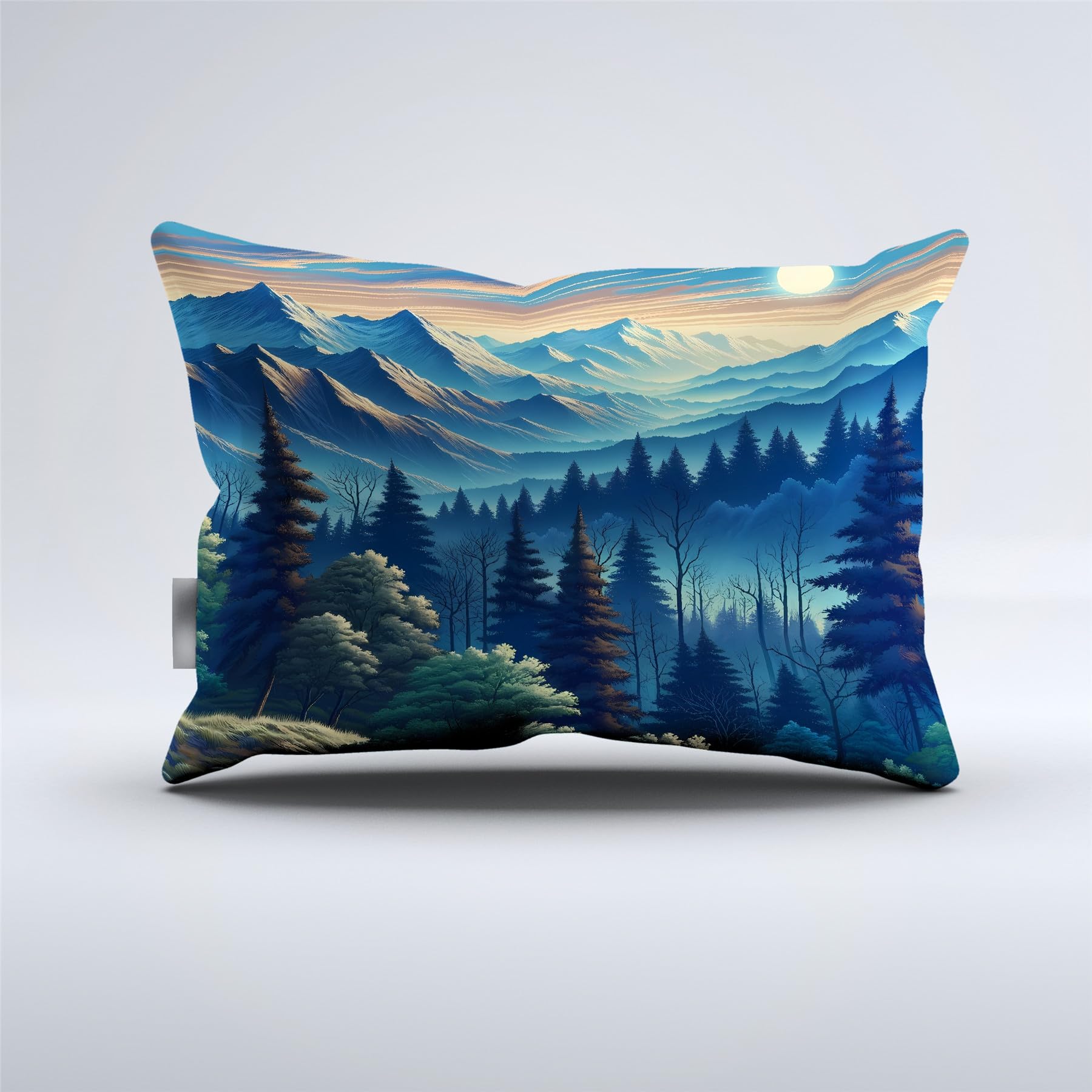 Premium 3D Hawthorn Bedding Set - Japan Forest Mountain River Duvet Cover & Pillow Shams - Twin/Full/Queen/King Size (King 229x259cm 3PCS) - Soft Breathable Bed Sheets for Cozy Home & Guest Room Decor