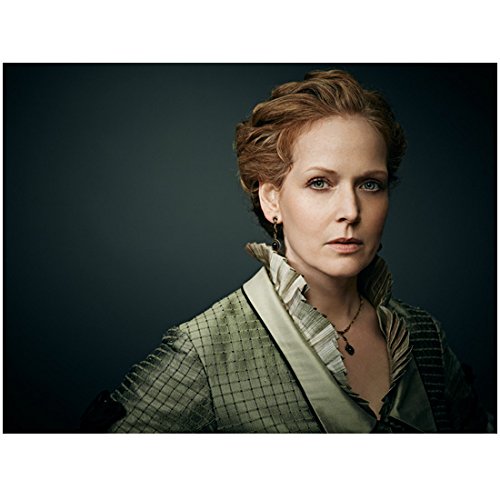 Jennifer Ferrin Headshot Photo from Hell on Wheels TV Series - 8x10 Grey Background, Pale Green Dress - Perfect for Autographs, Fan Collections, and Home Decor
