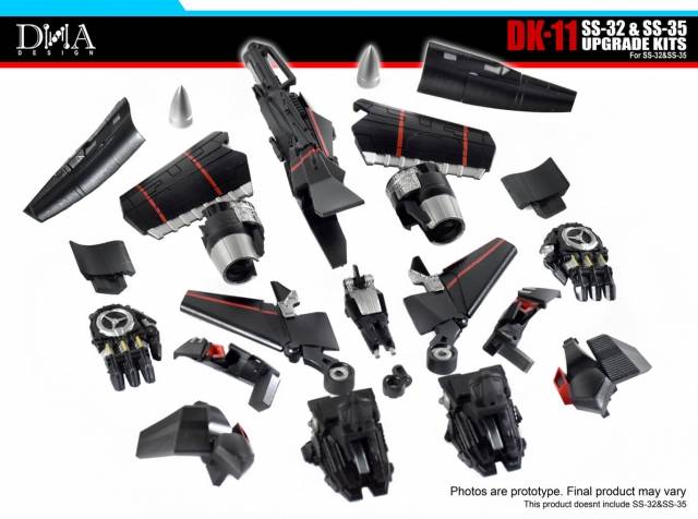 DNA Design DK 11 Upgrade Kit for Transformers Studio Series Jetfire & Optimus Prime SS-32 SS-35 - Enhance Your Figures for Display & Customization