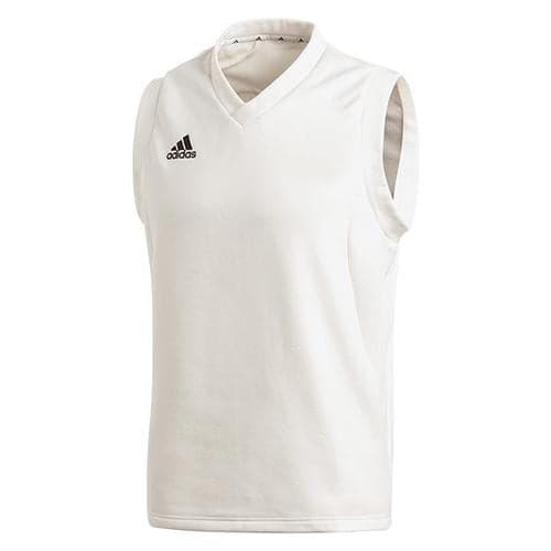 Adidas Junior Cricket Slipover - Youth Cricket Sweater for Boys & Girls - Lightweight & Breathable for Sports Practice & Matches