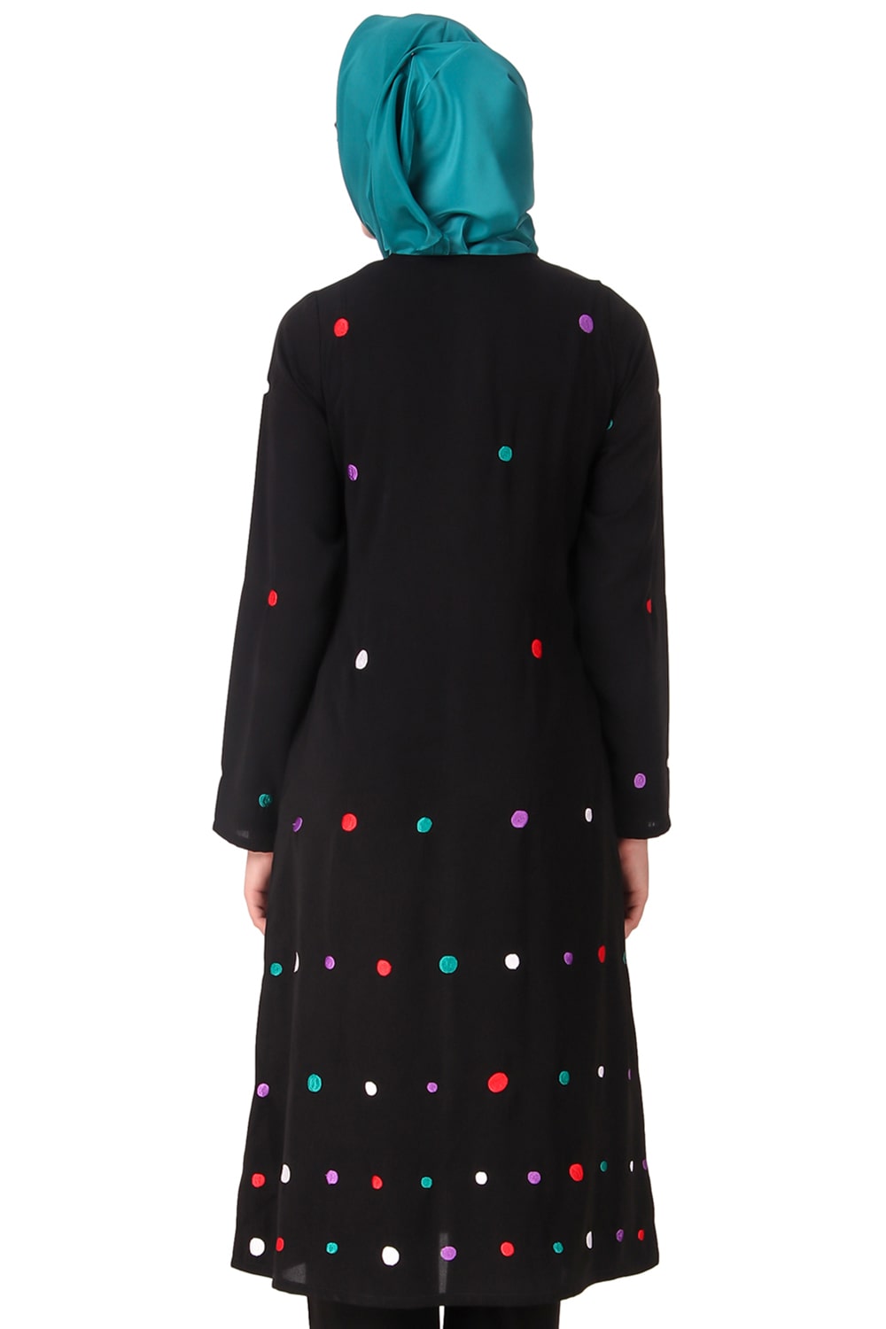 Vibrant Embroidered Polka Dot Tunic Top for Women - Boho Chic Blouse for Casual Outings & Summer Vacations