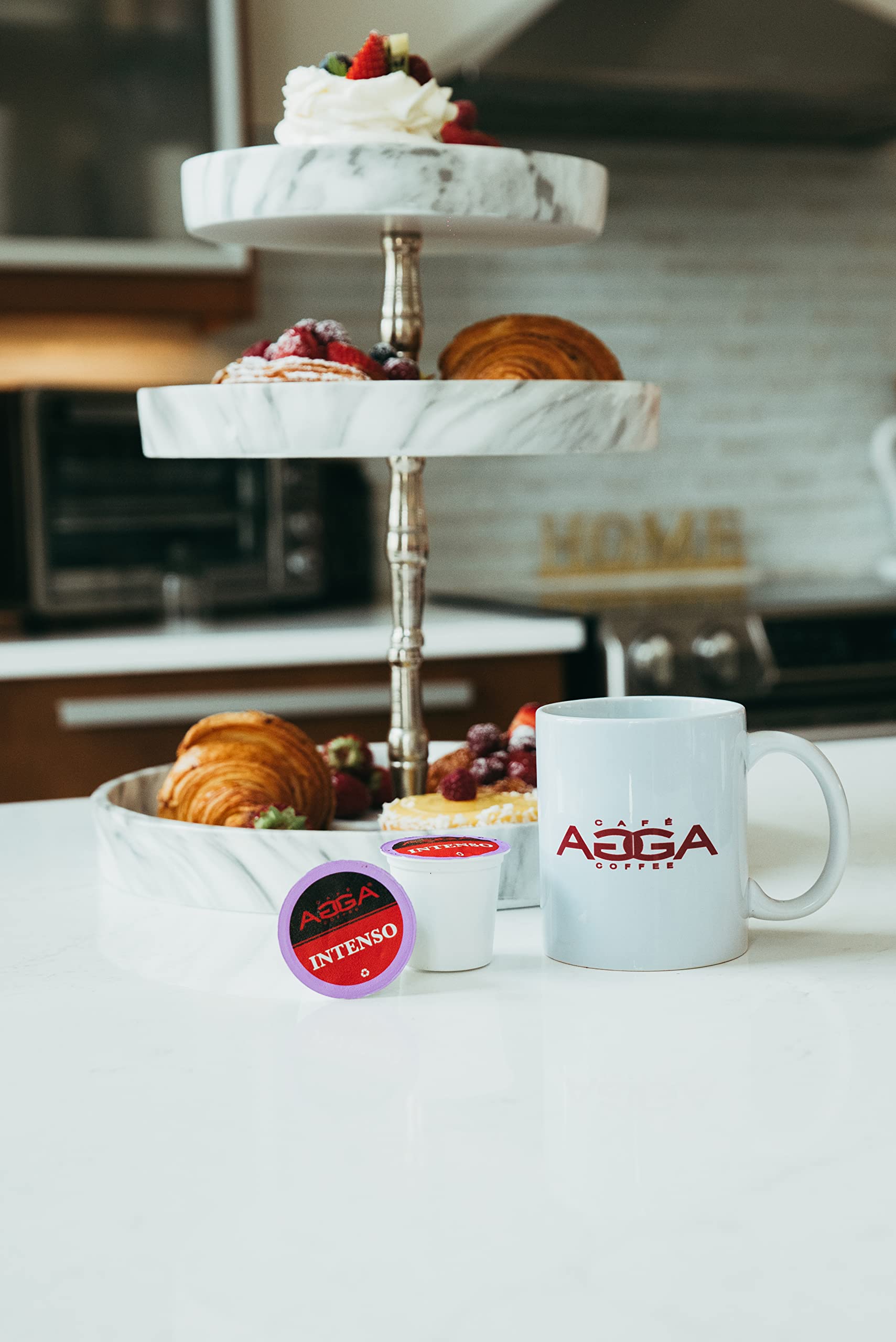 **Aga Café Keurig Coffee Pods Variety Pack - 96 Recyclable, BPA-Free, Kosher, 100% Arabica K-Cups - Compatible with Single-Serve Brewers - Perfect for Home, Office & Travel**