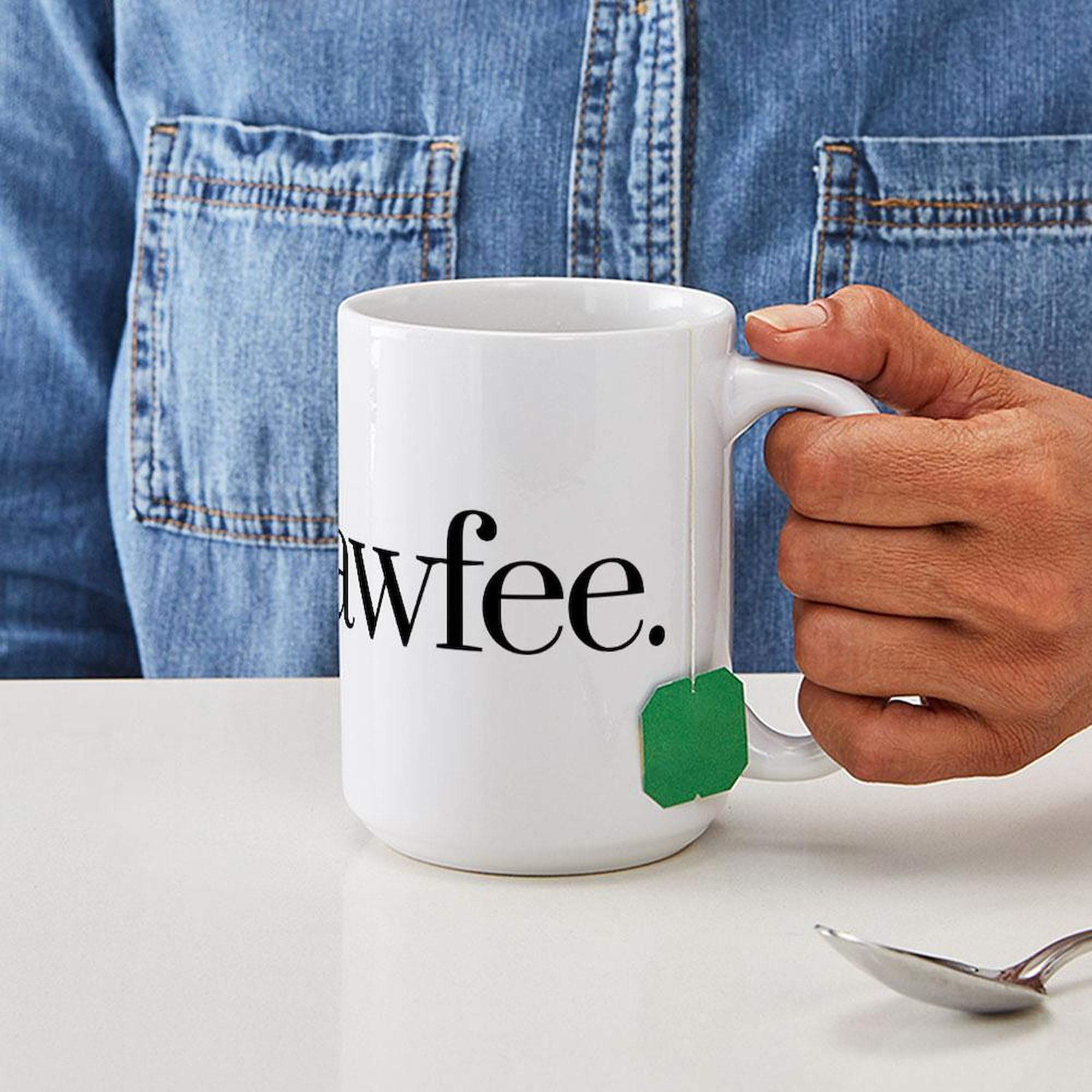Cawfee 15 oz (444 ml) Ceramic Coffee Mug - Insulated Handle, Dishwasher Safe - Perfect for Home, Office & Gifts | CafePress