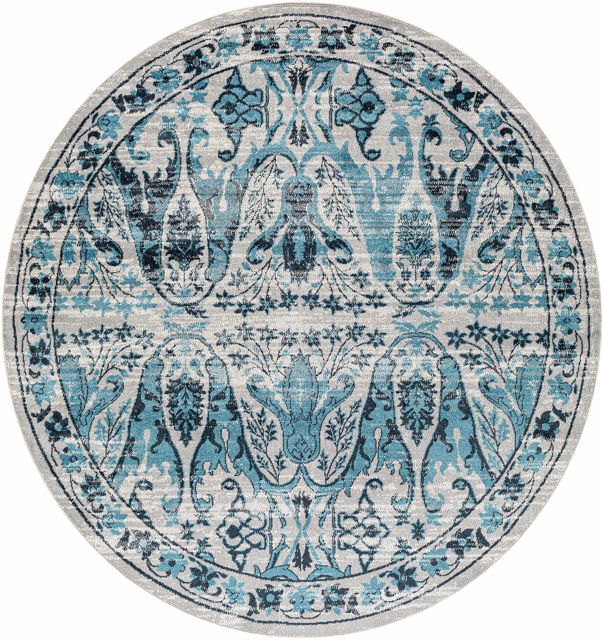 Hauteloom Macalaya Machine Washable Area Rug - Blue & Gray - 9'3