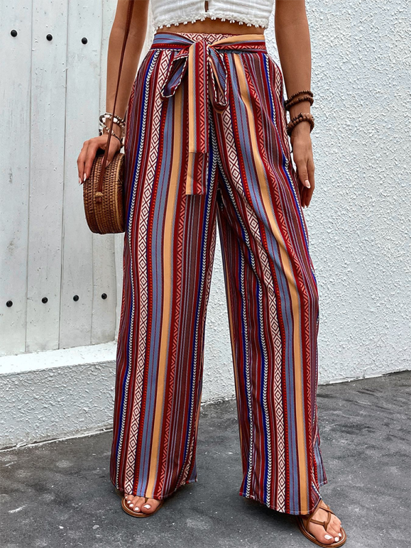 Stylish High Waist Wide Leg Pants for Women - Comfortable & Flattering Trousers for Office, Casual Wear & Travel