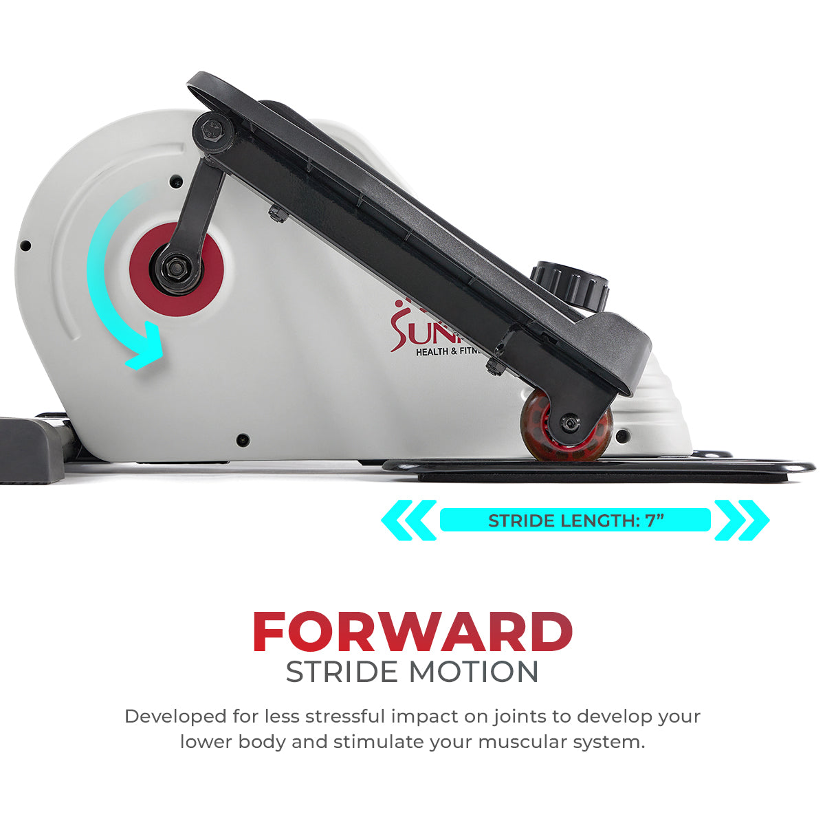 Magnetic Under Desk Elliptical Machine - Portable Mini Exercise Bike for Home & Office Workout - Perfect for Sitting Work, Watching TV, or Rehab Therapy