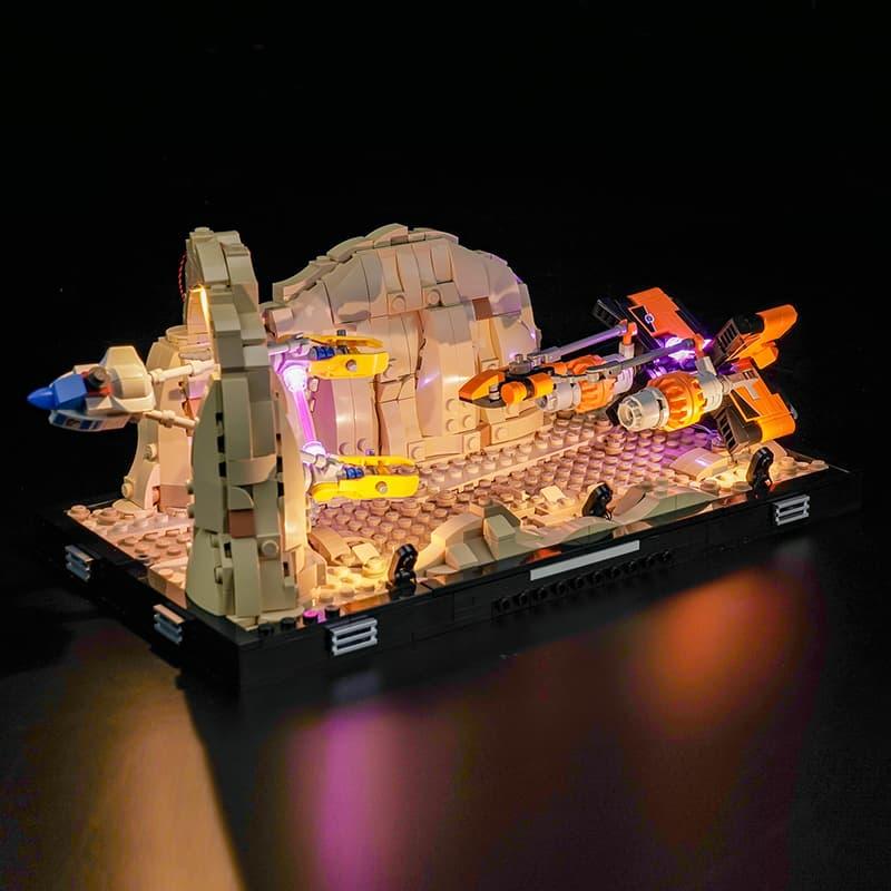 LEGO Star Wars Mos Espa Podrace Diorama 75380 Light Kit - DIY Lighting Set for LEGO Models | Enhance Display for Collectors & Home Decor