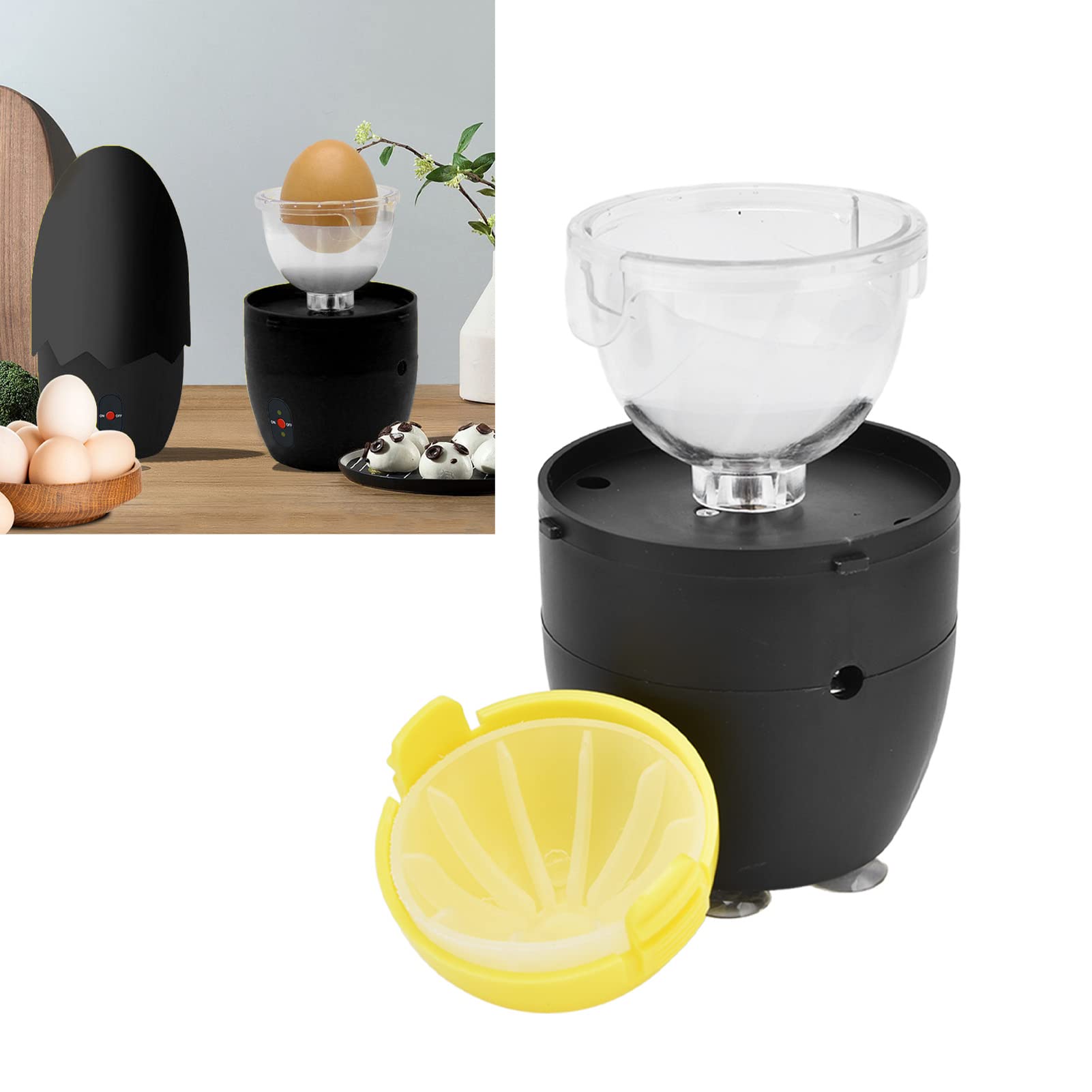 Electric Egg Scrambler & Golden Egg Shaker - Kitchen Cooking Gadget with 100-240V US Plug - Perfect for Making Fluffy Scrambled Eggs, Omelets & Baking Mixes