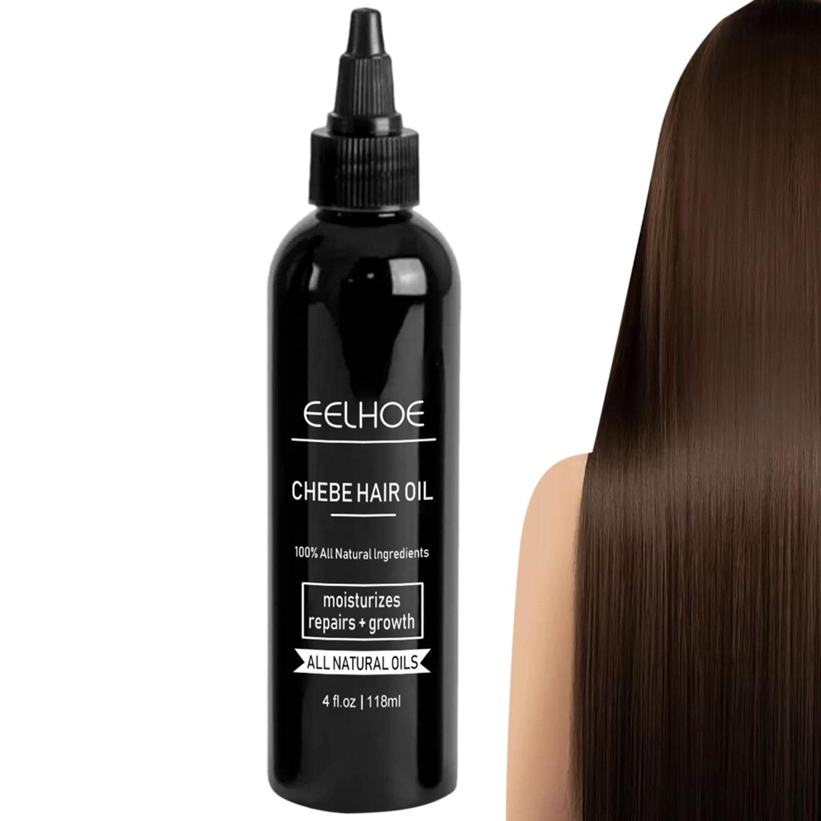 Organic Hair Growth Oil for Curly & Frizzy Hair - 4oz Moisturizing Treatment for Women with Dry, Damaged Hair - Anti-Frizz, Thickening & Nourishing Formula to Reduce Hair Loss & Boost Smoothness - Perfect for Daily Hair Care & Styling Routine