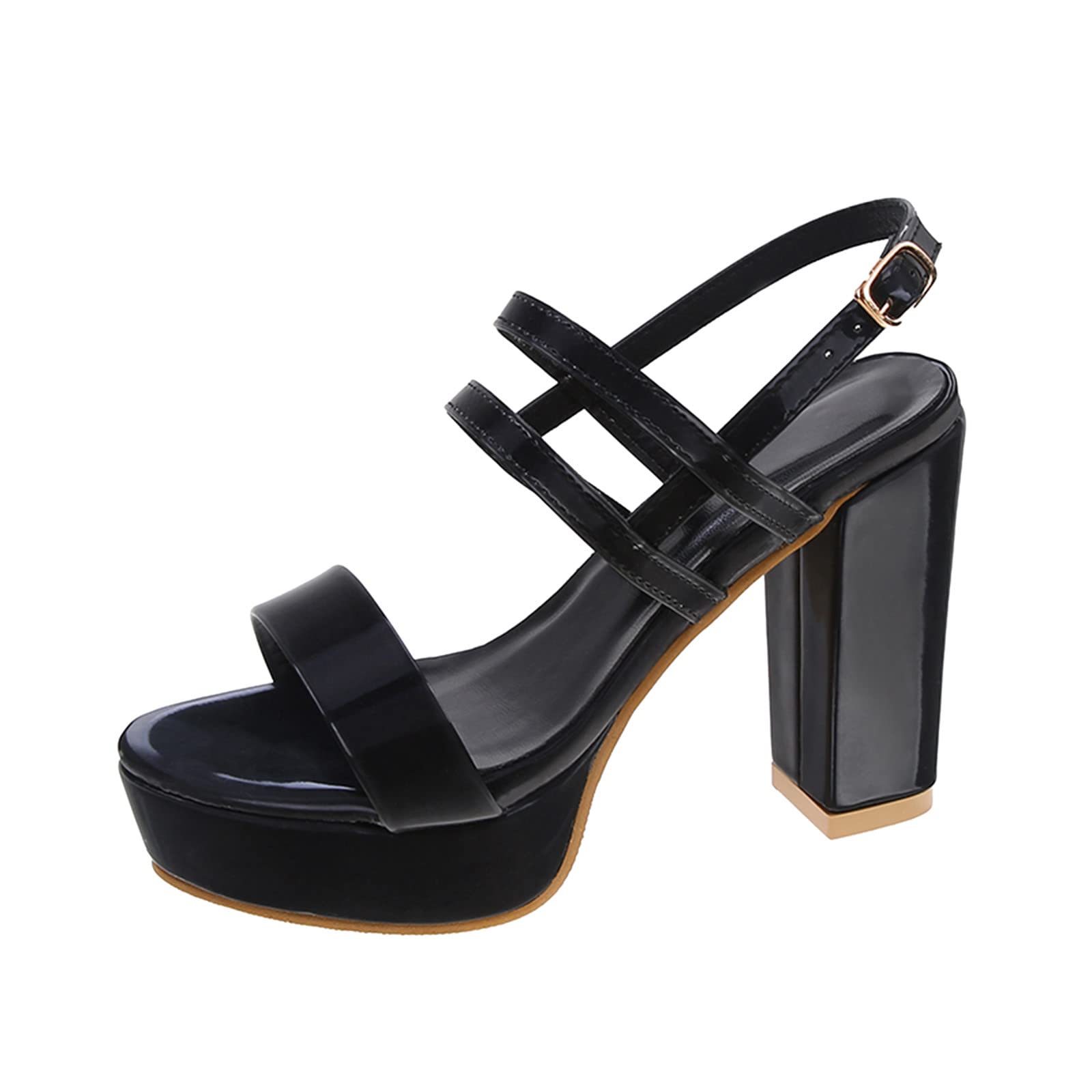 Women's Chunky Platform Fish Sandals - Fashionable Summer Casual Sandals for Ladies with Block Heel - Perfect for Beach, Vacation, and Everyday Wear