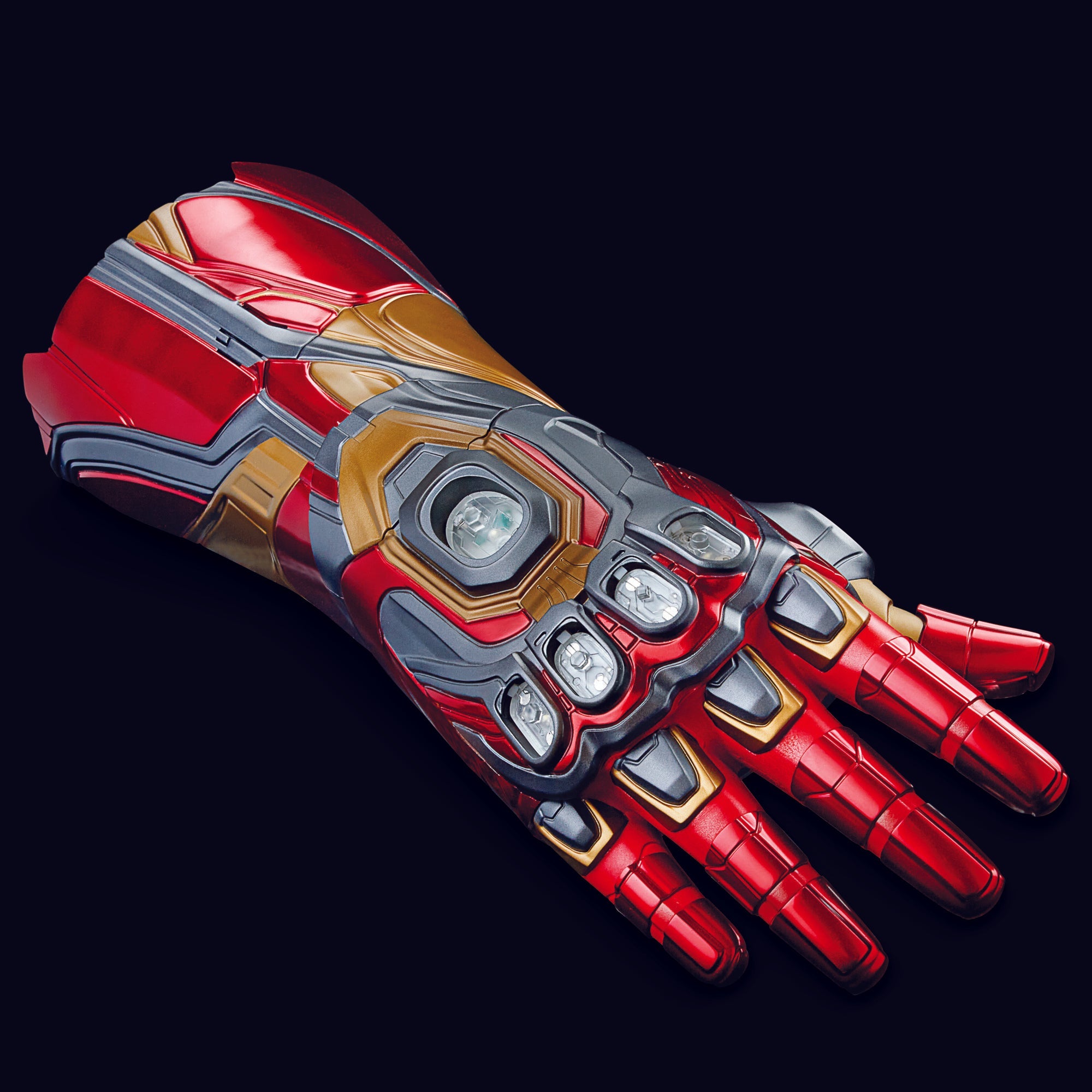 Marvel Legends Series Iron Man Nano Gauntlet - Articulated Electronic Fist with LED Lights | Collectible Action Figure for Marvel Fans, Cosplay & Display