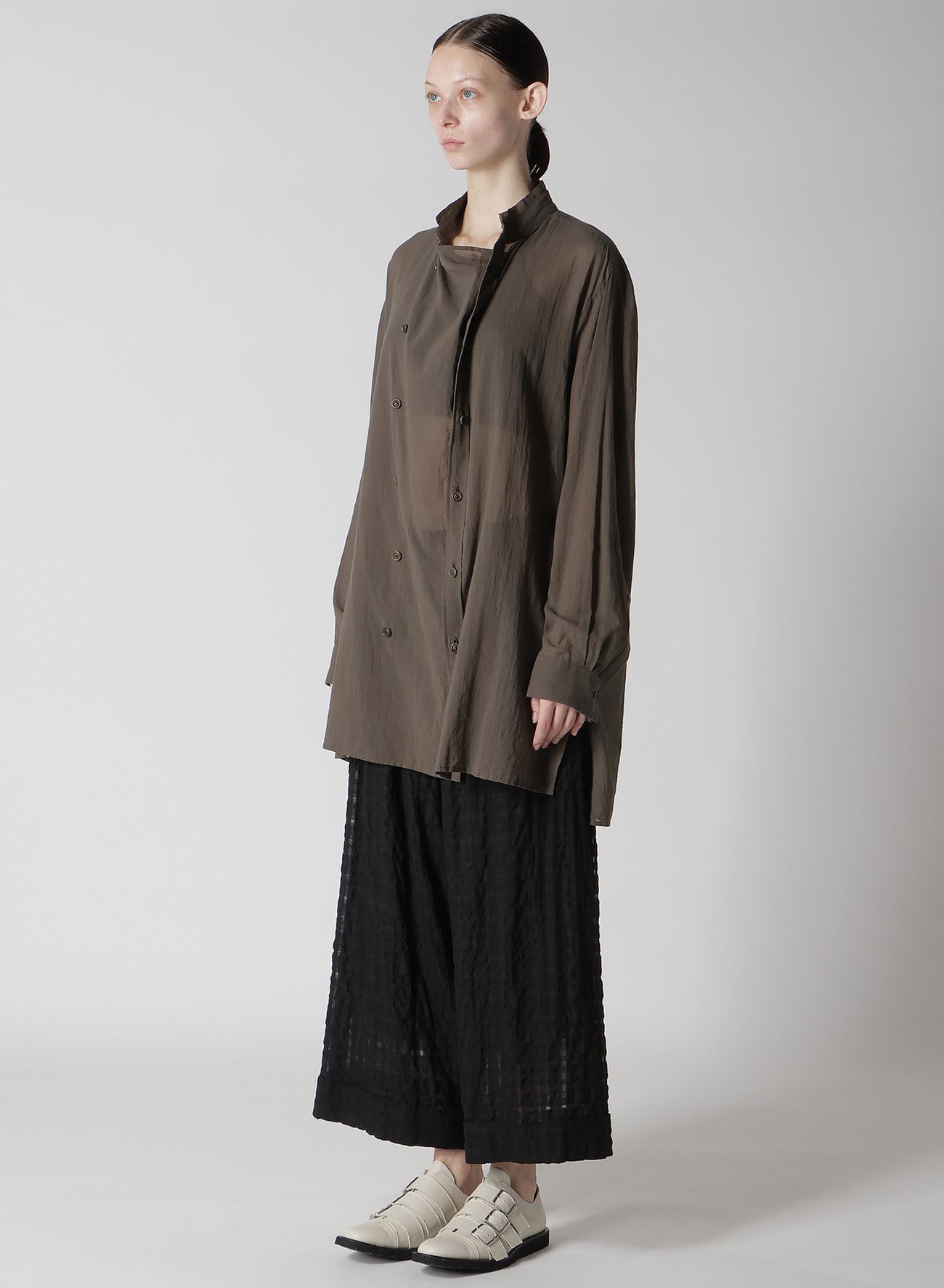 Soft Cotton Chiffon Right Front Double Layer Shirt for Women - Elegant & Breathable Blouse for Work, Date, and Casual Outfits